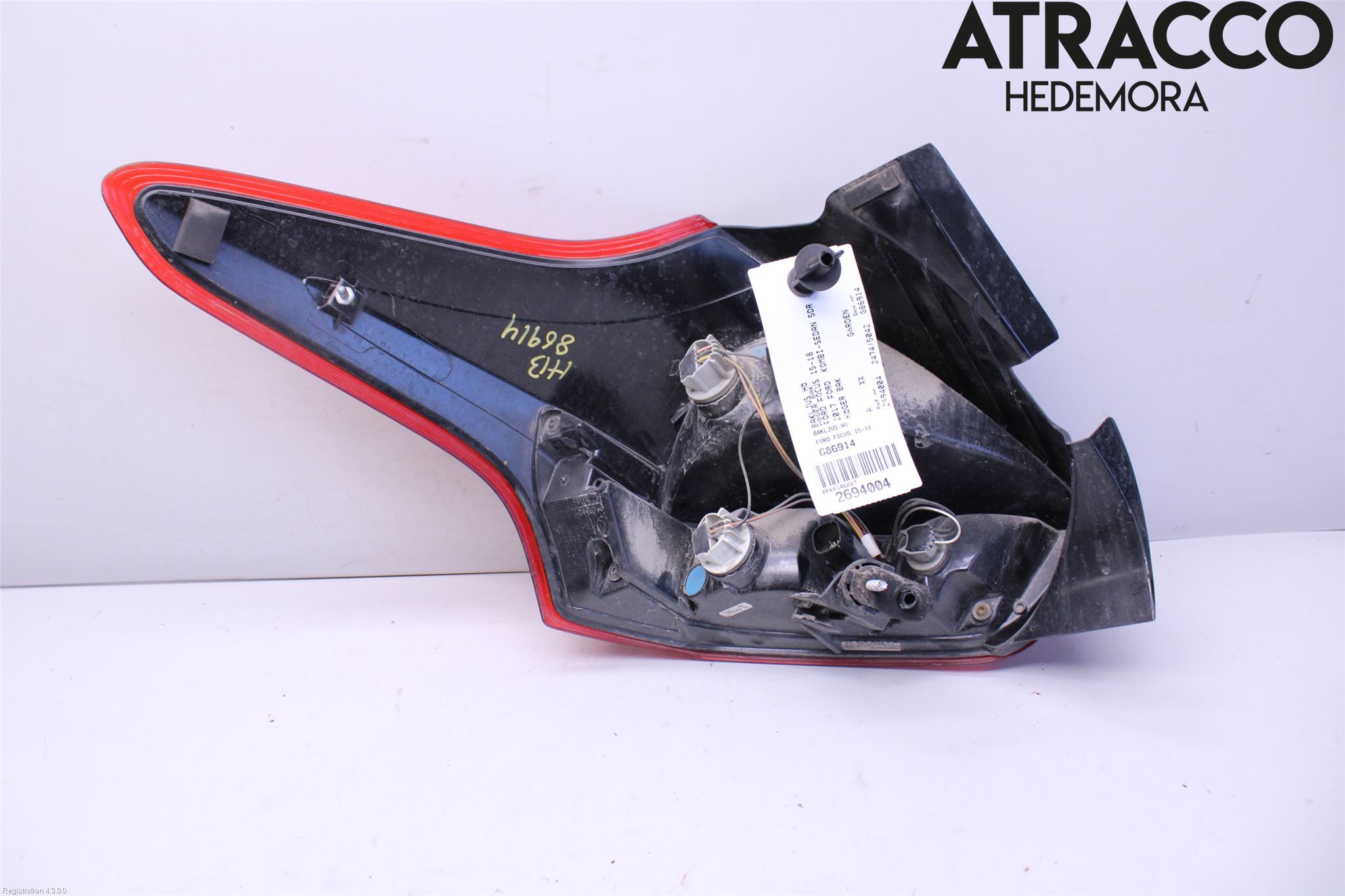 Ford FOCUS 15-18 Bakljus Höger