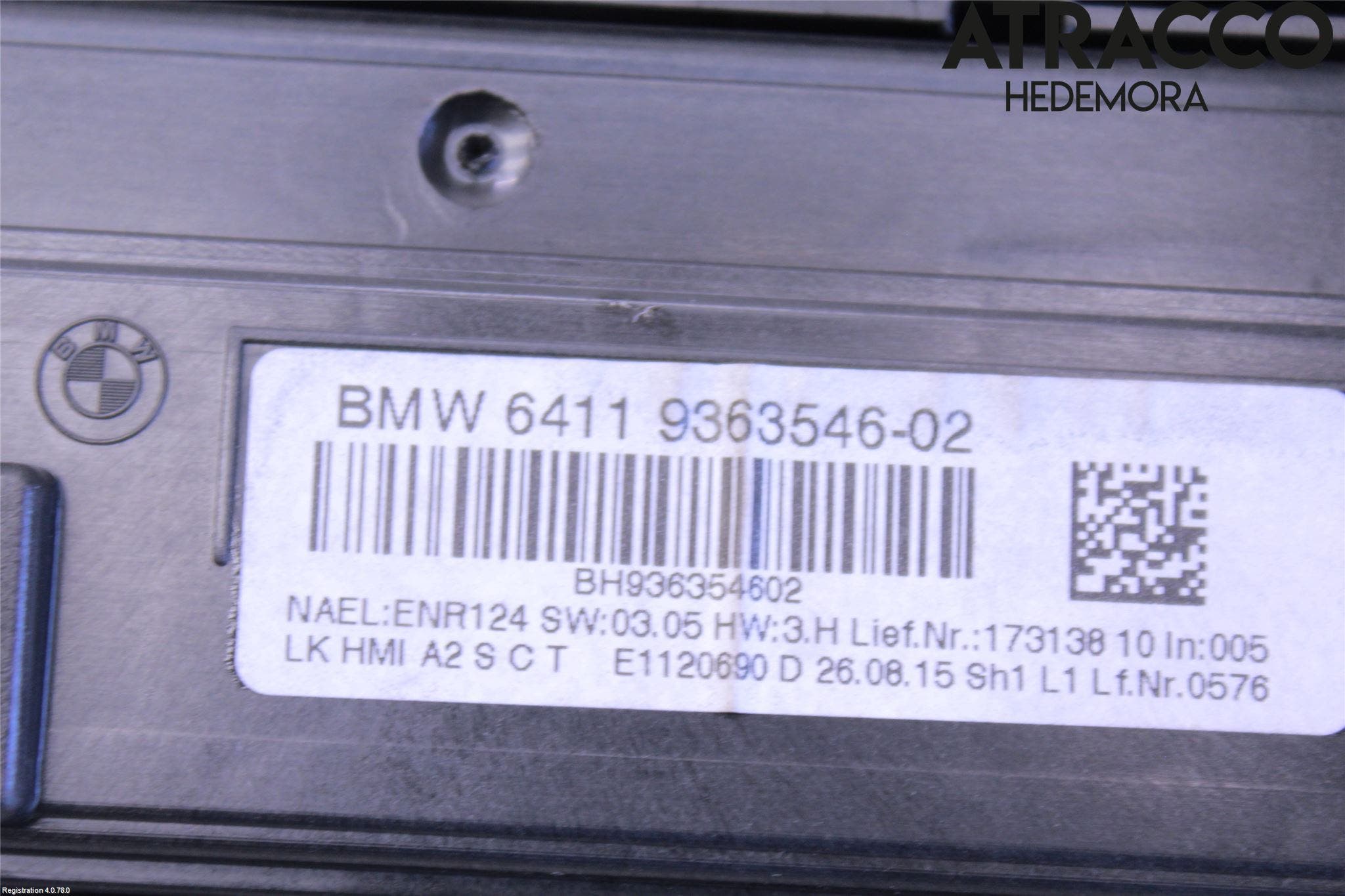 BMW 4 F32/F33/F82/F83 13-20 Ac Styrenhet Ac Manöveren