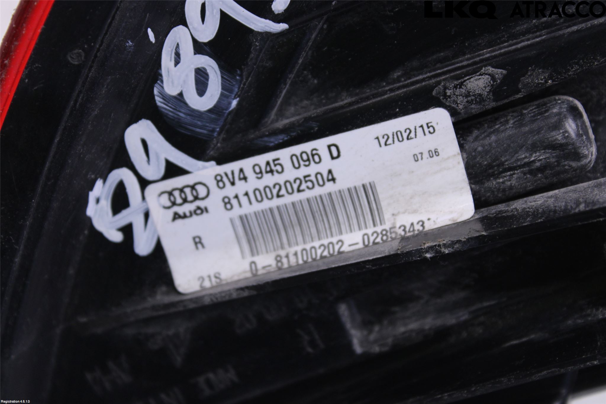 Audi A3/S3 8V 13-20 Bakljus Höger