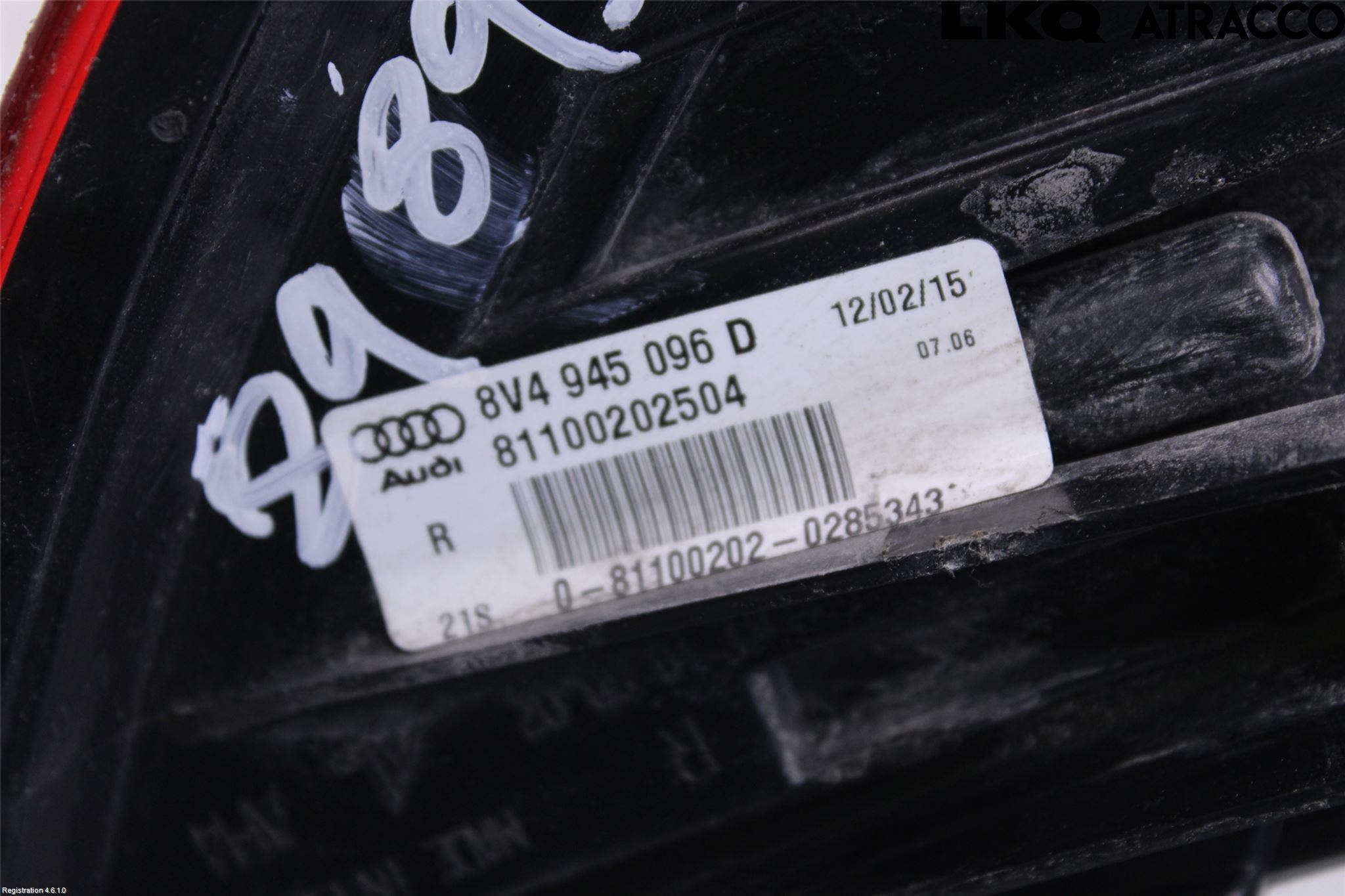 Audi A3/S3 8V 13-20 Bakljus Höger
