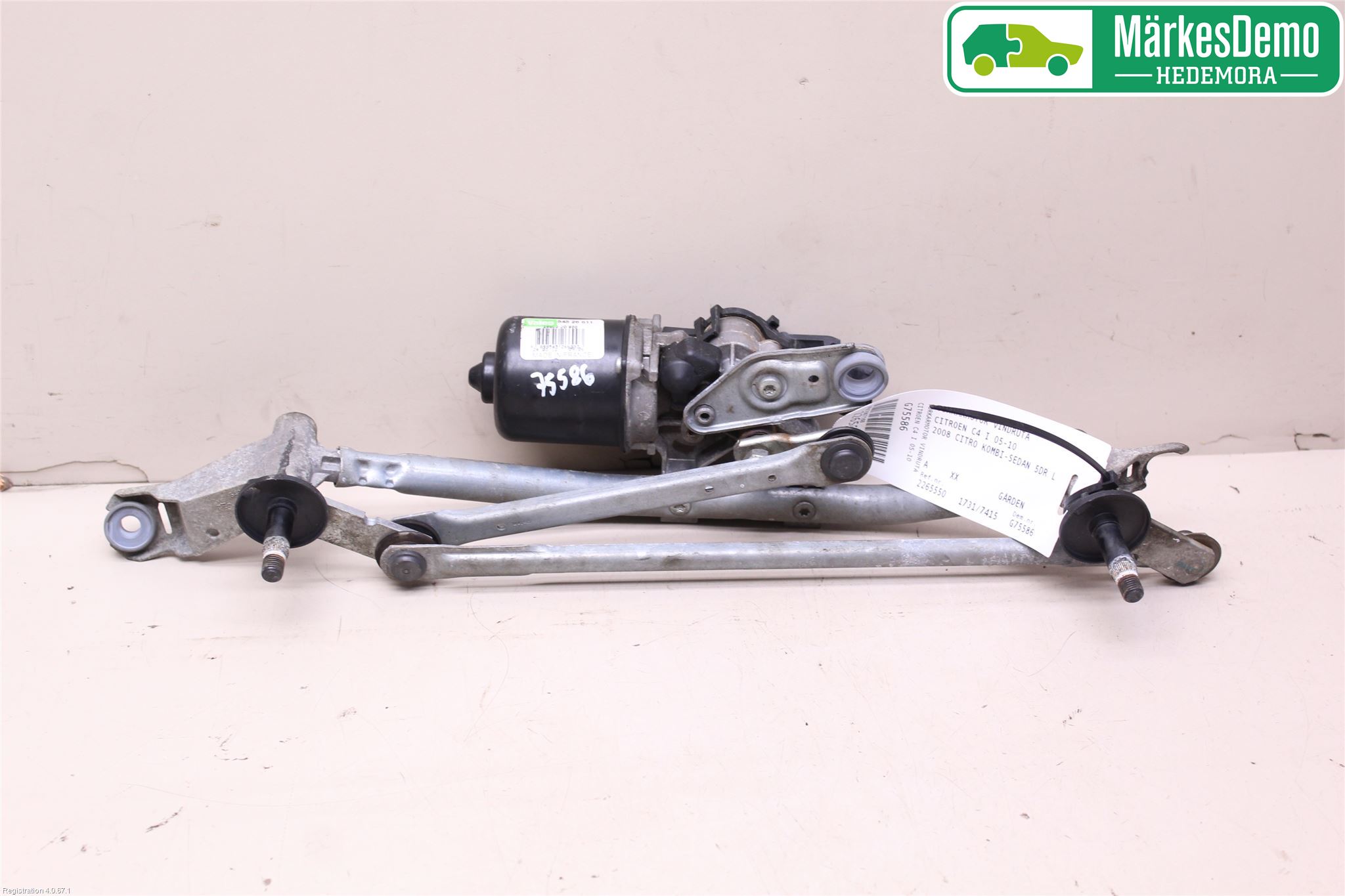 Citroen C4 I   05-10 Torkarmotor Vindruta