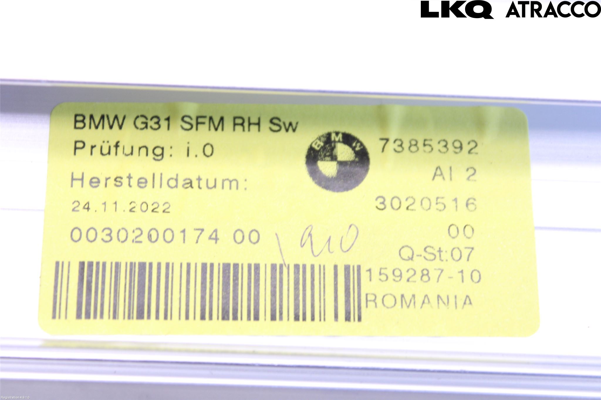 BMW 5 G30/G31/F90 17-23 Insynskydd