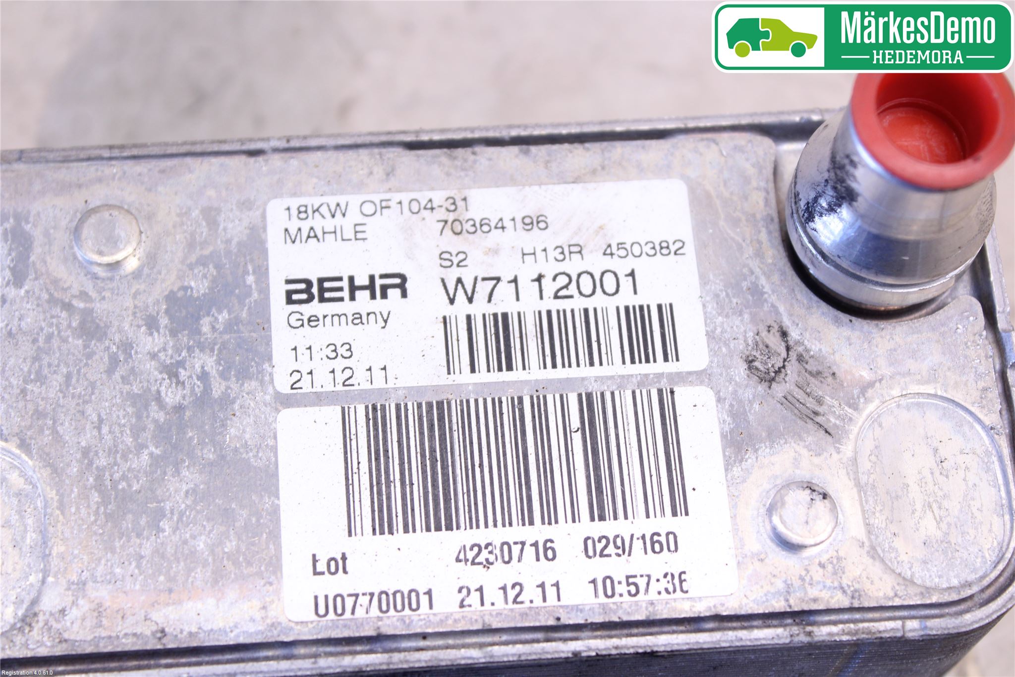 Mercedes-Benz MB B-KLASS (W246/W242) 12-19 Oljekylare Motor