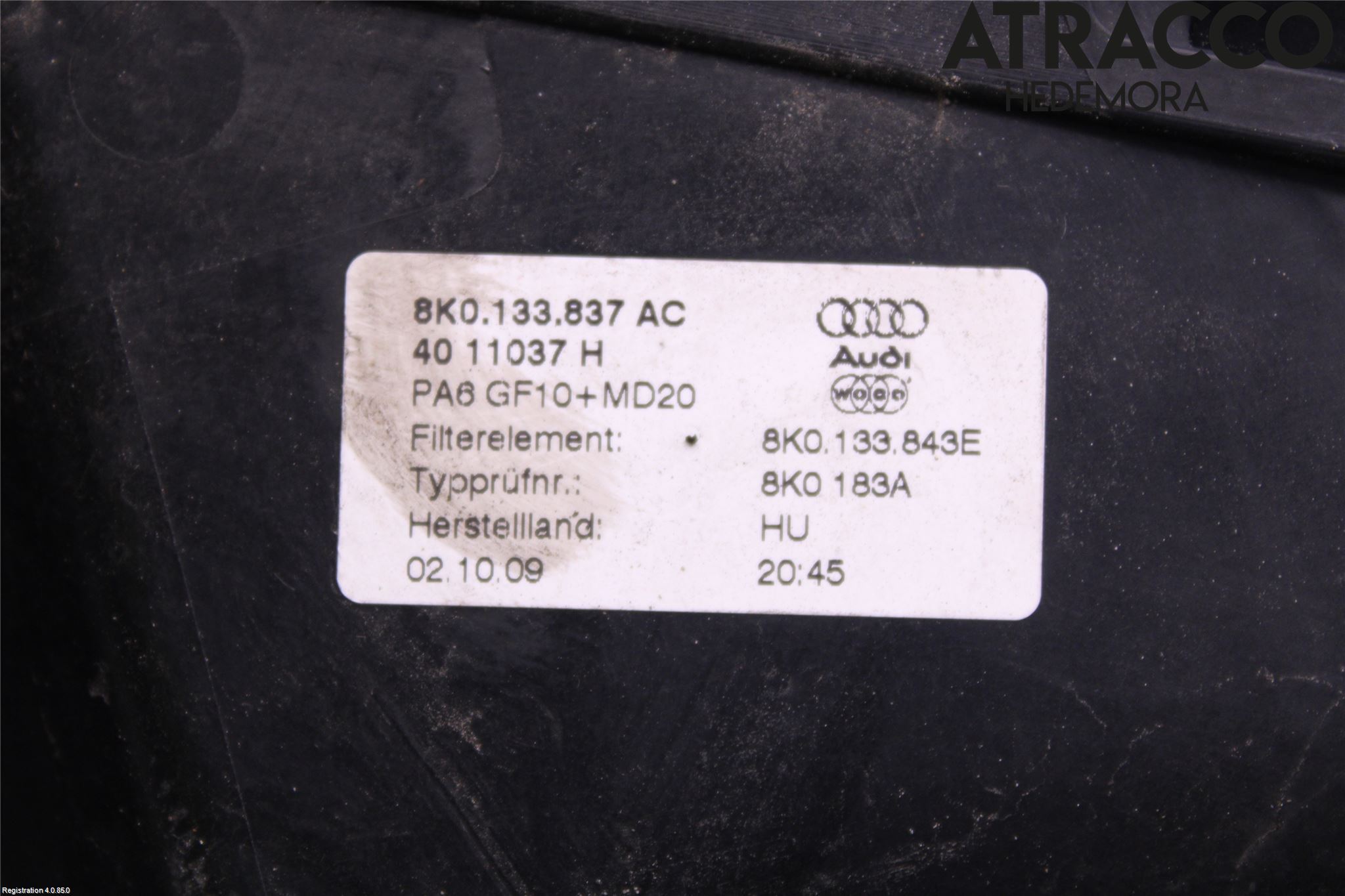 Audi A4/S4 08-11 Luftrenare