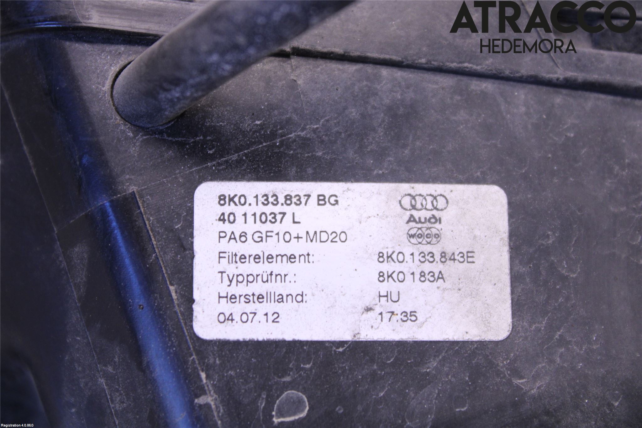 Audi A4 ALLROAD 09-16 Luftrenare