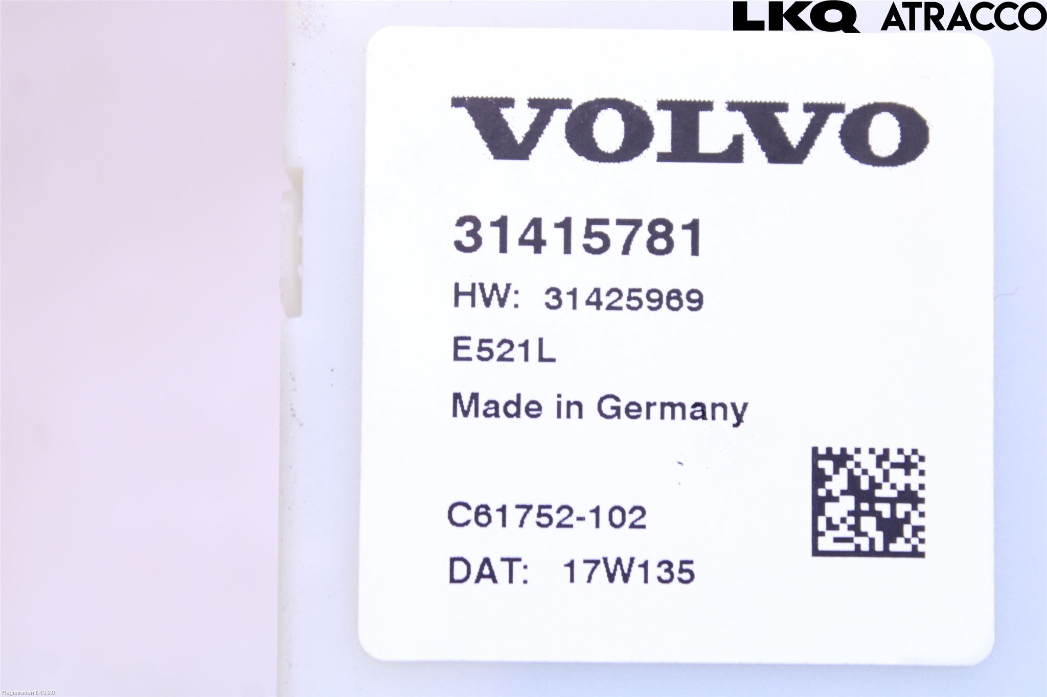 Volvo XC60 14-17 Styrenhet Baklucka