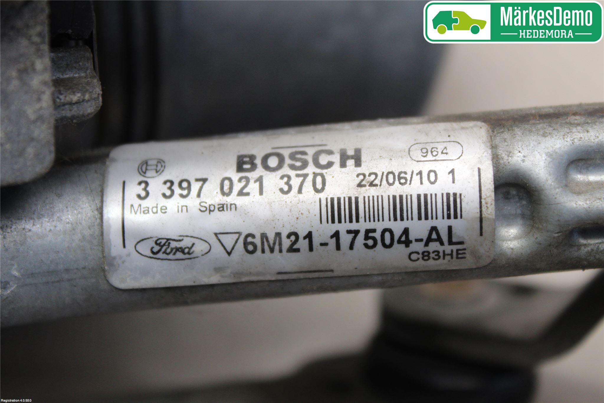 Ford S-MAX 06-15 Torkarmekanism Vindruta