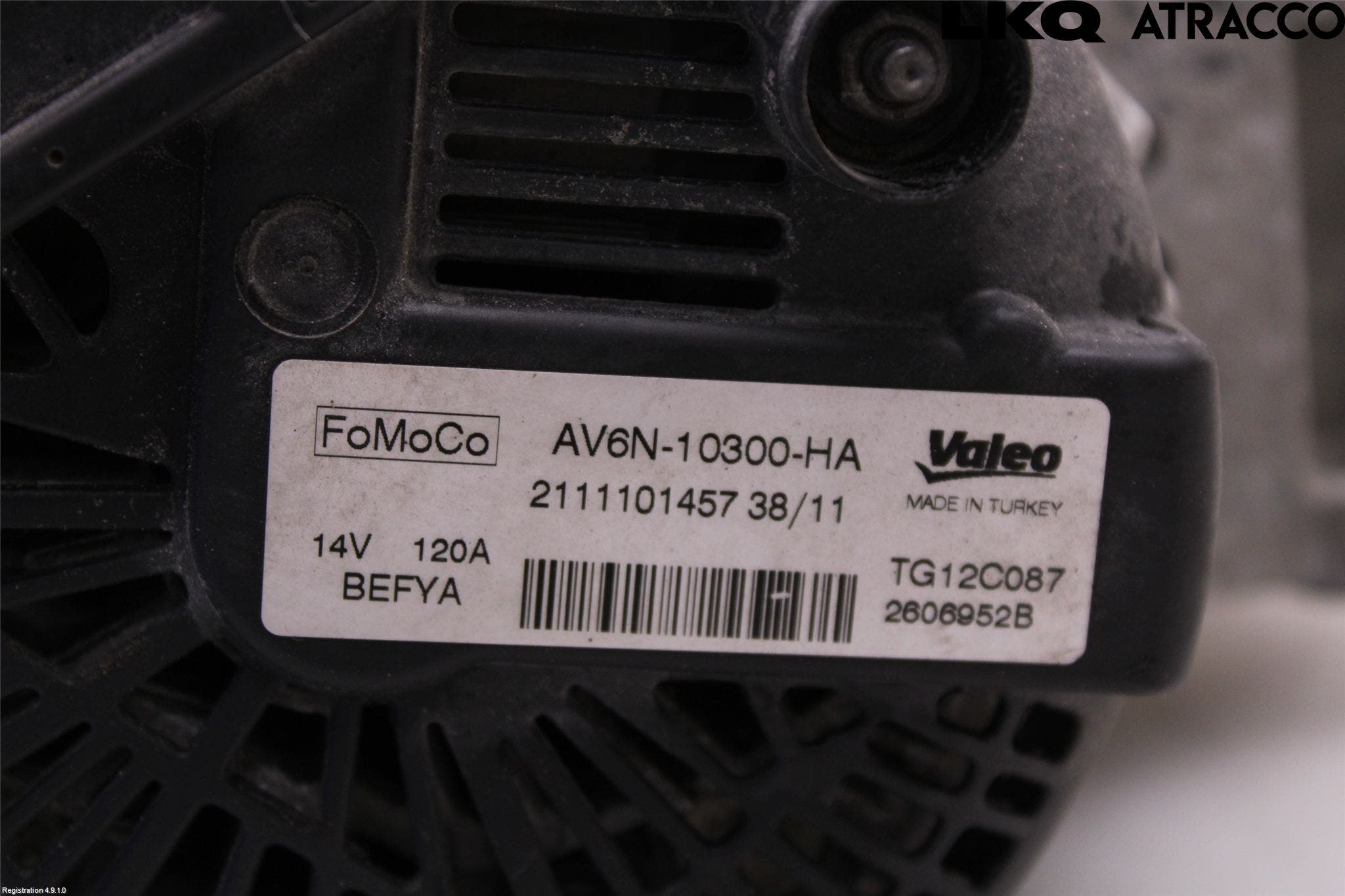 Ford FIESTA 09-12 Generator