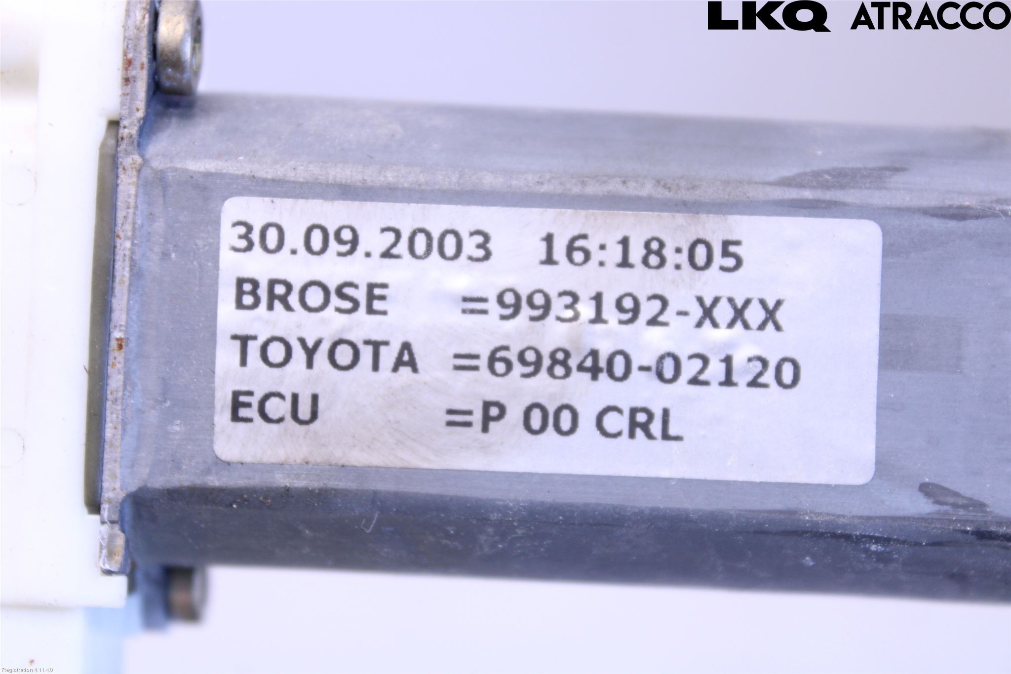 Toyota COROLLA 02-07 Fönsterhiss El Kompl