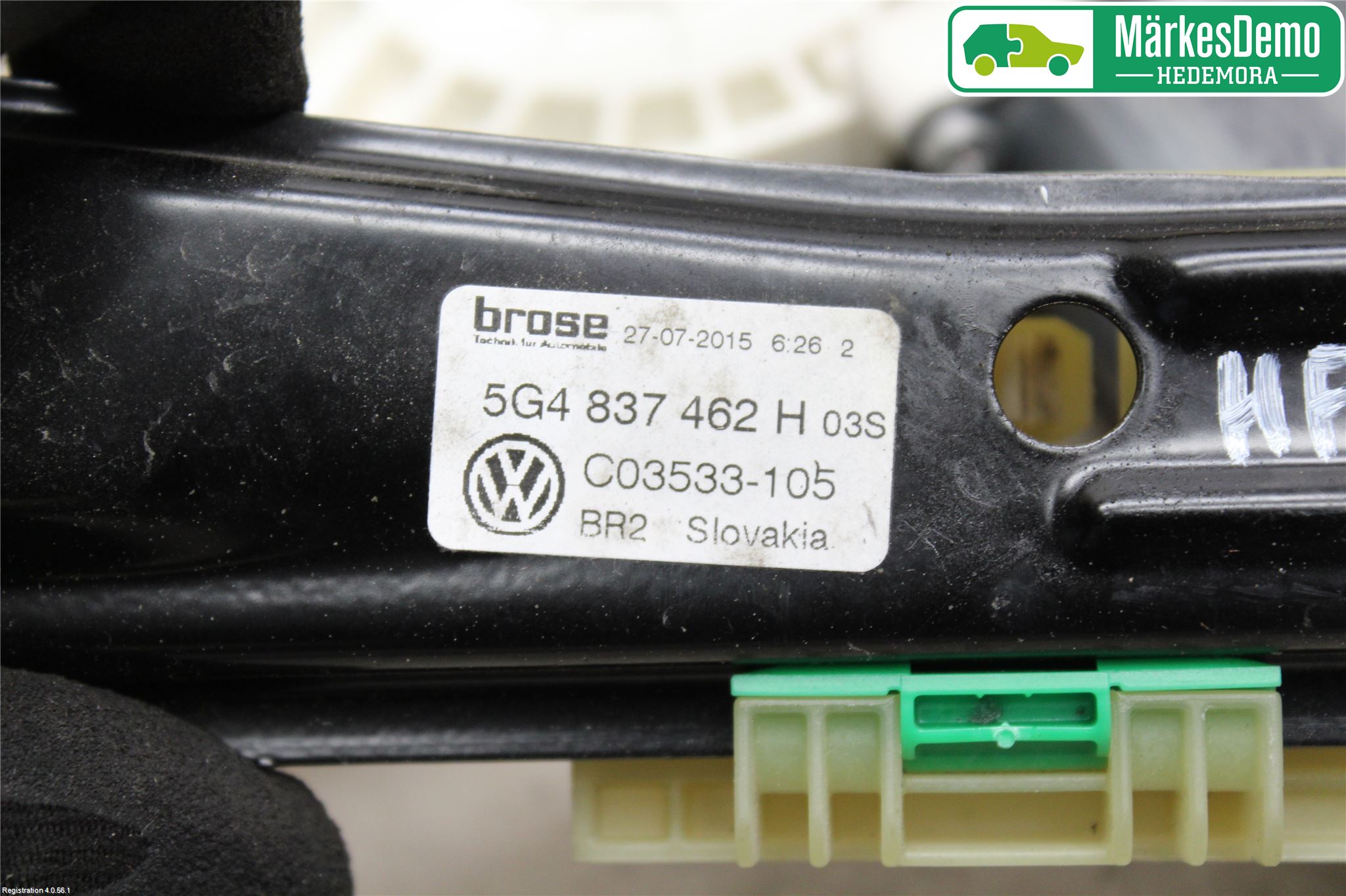 Volkswagen VW GOLF / E-GOLF VII 13-20 Fönsterhiss El Kompl
