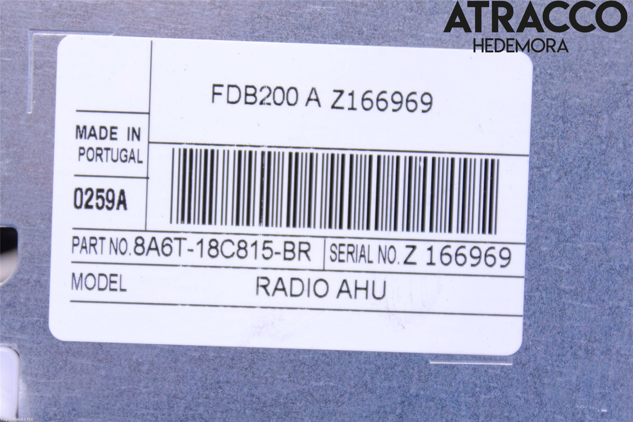 Ford FIESTA 09-12 Cd Radio - Multimediapanel