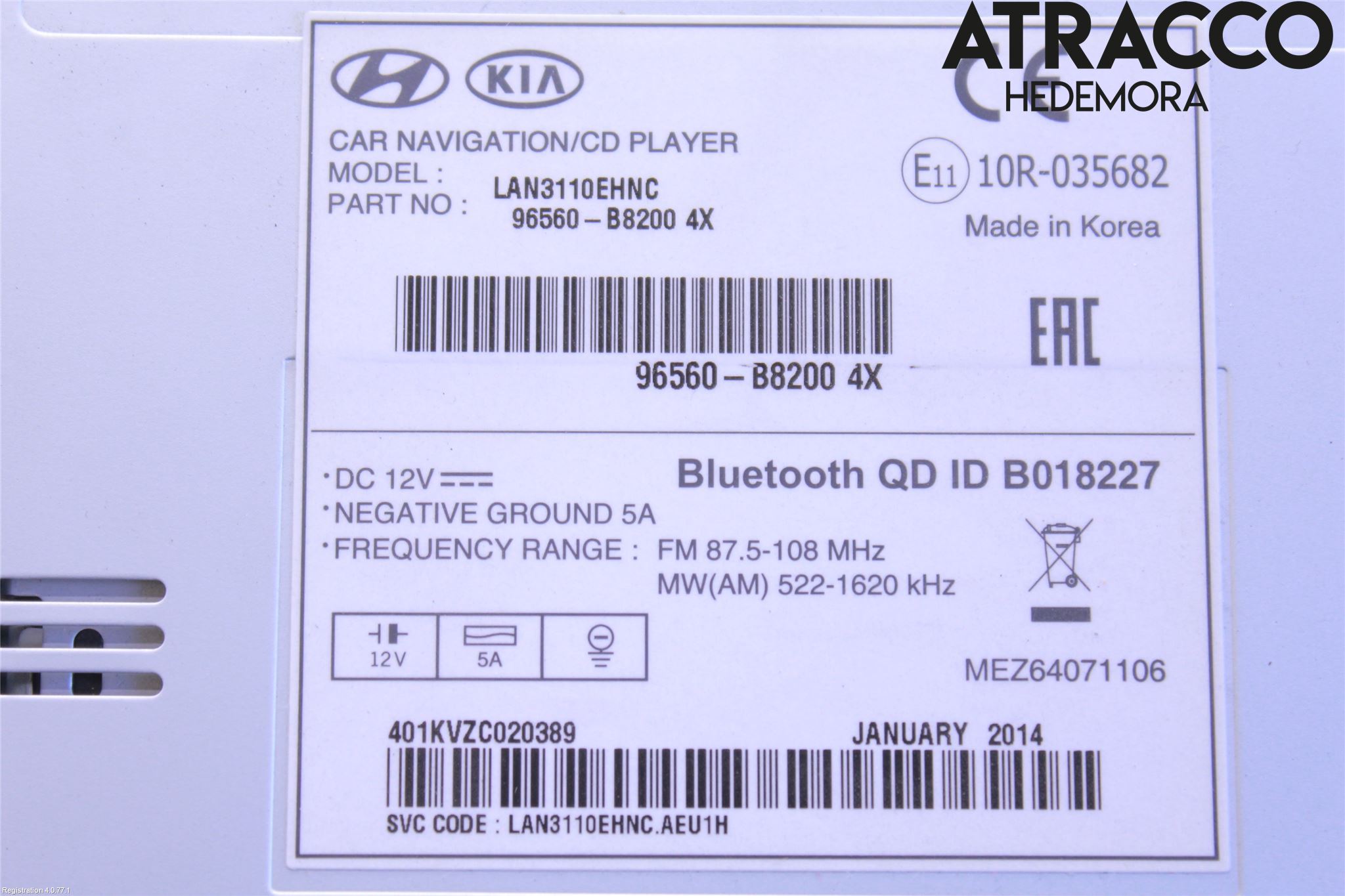 Hyundai SANTA FE 13-18 Cd Radio - Multimediapanel