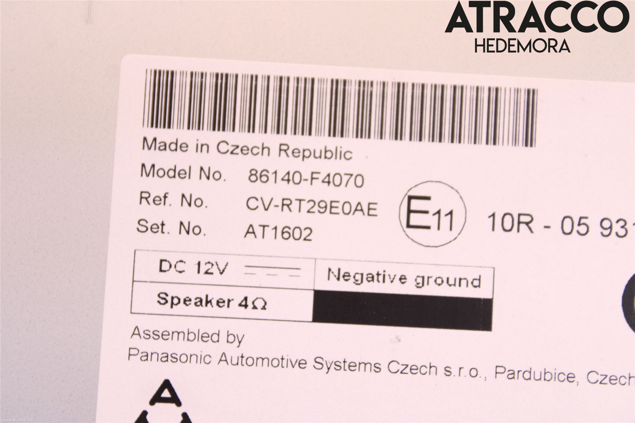 Toyota C-HR 16-23 Cd Radio - Multimediapanel