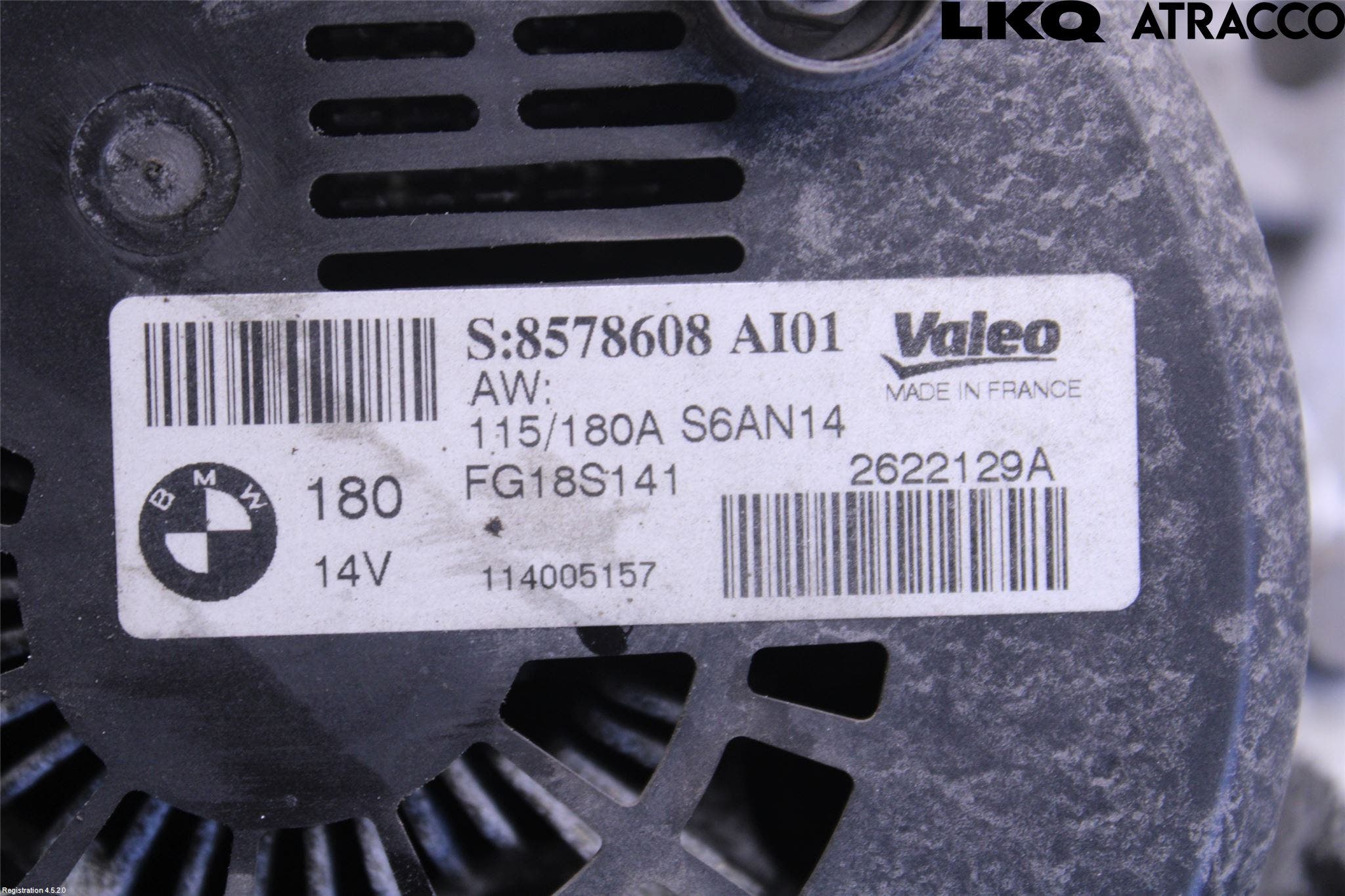 BMW 3 F30/F31/F80 12-19 Generator