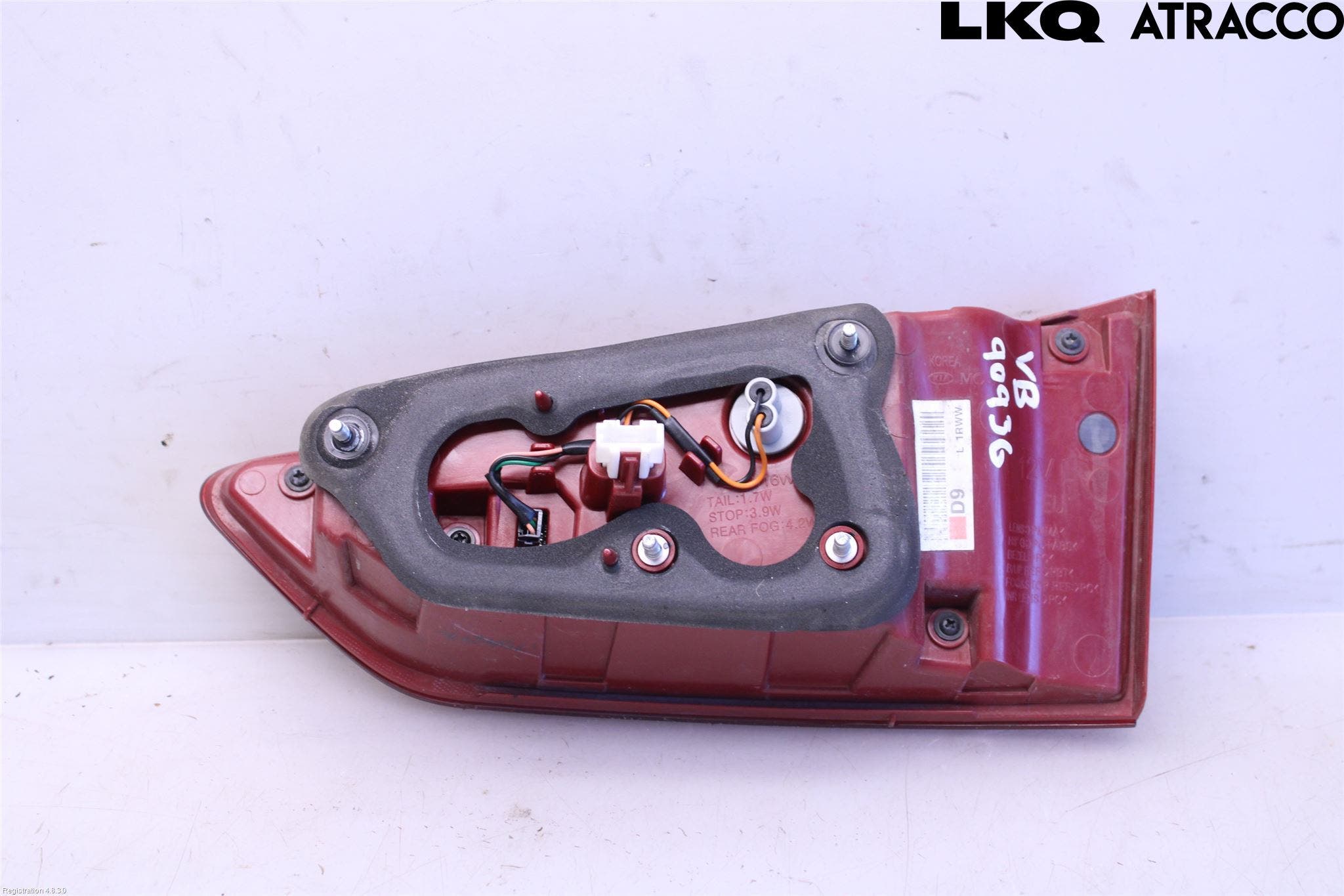 Kia OPTIMA 16-20 Bakljus Lucka Vä