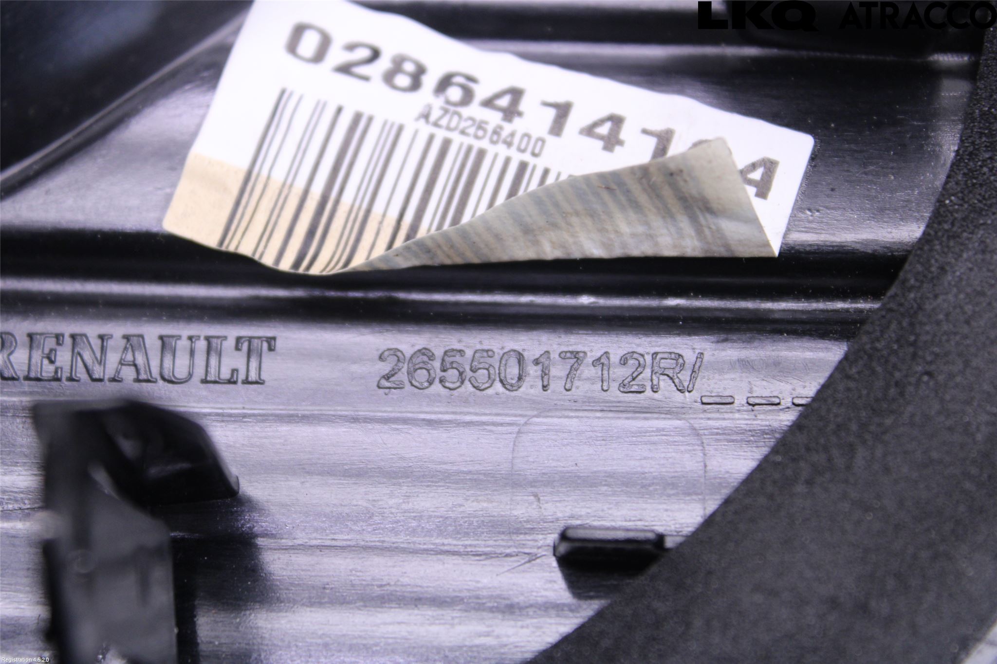 Renault CAPTUR 13-19 Bakljus Lucka Hö