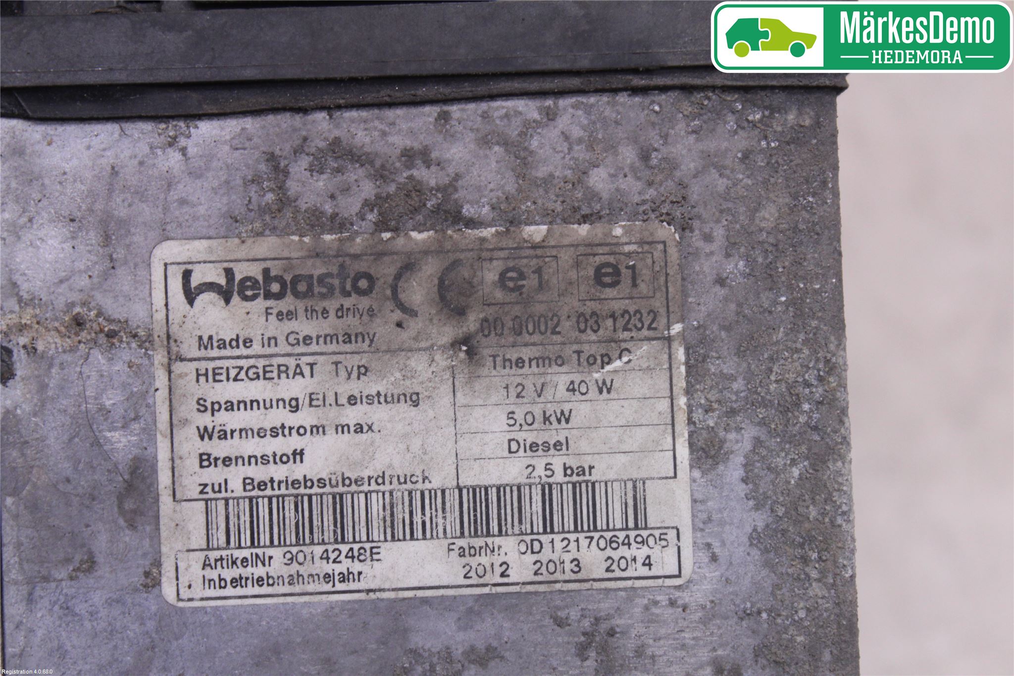 Hyundai H-1/STAREX 08-21 Dieselvärmare