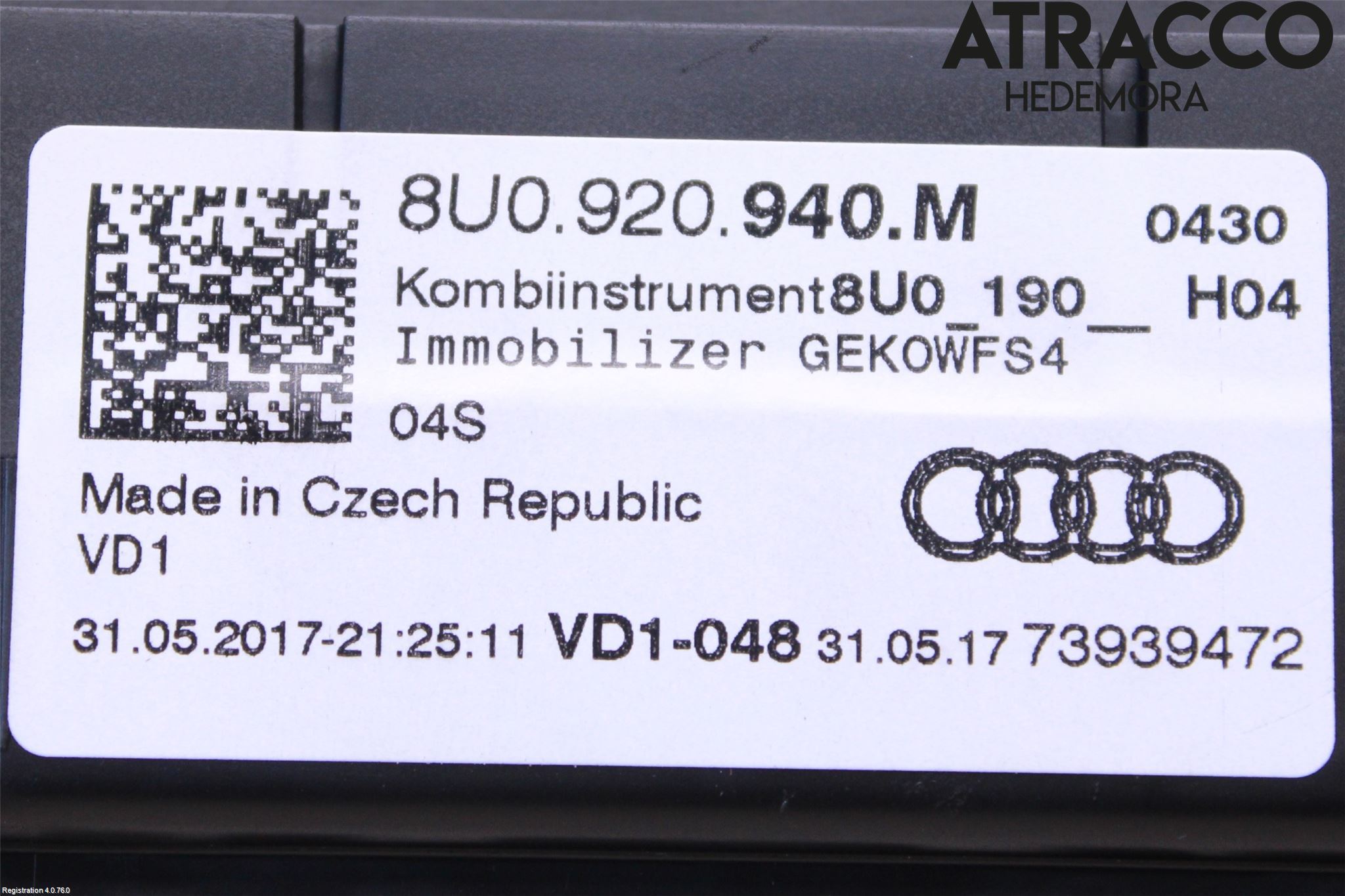 Audi Q3 8U 12-18 Instrument Komb