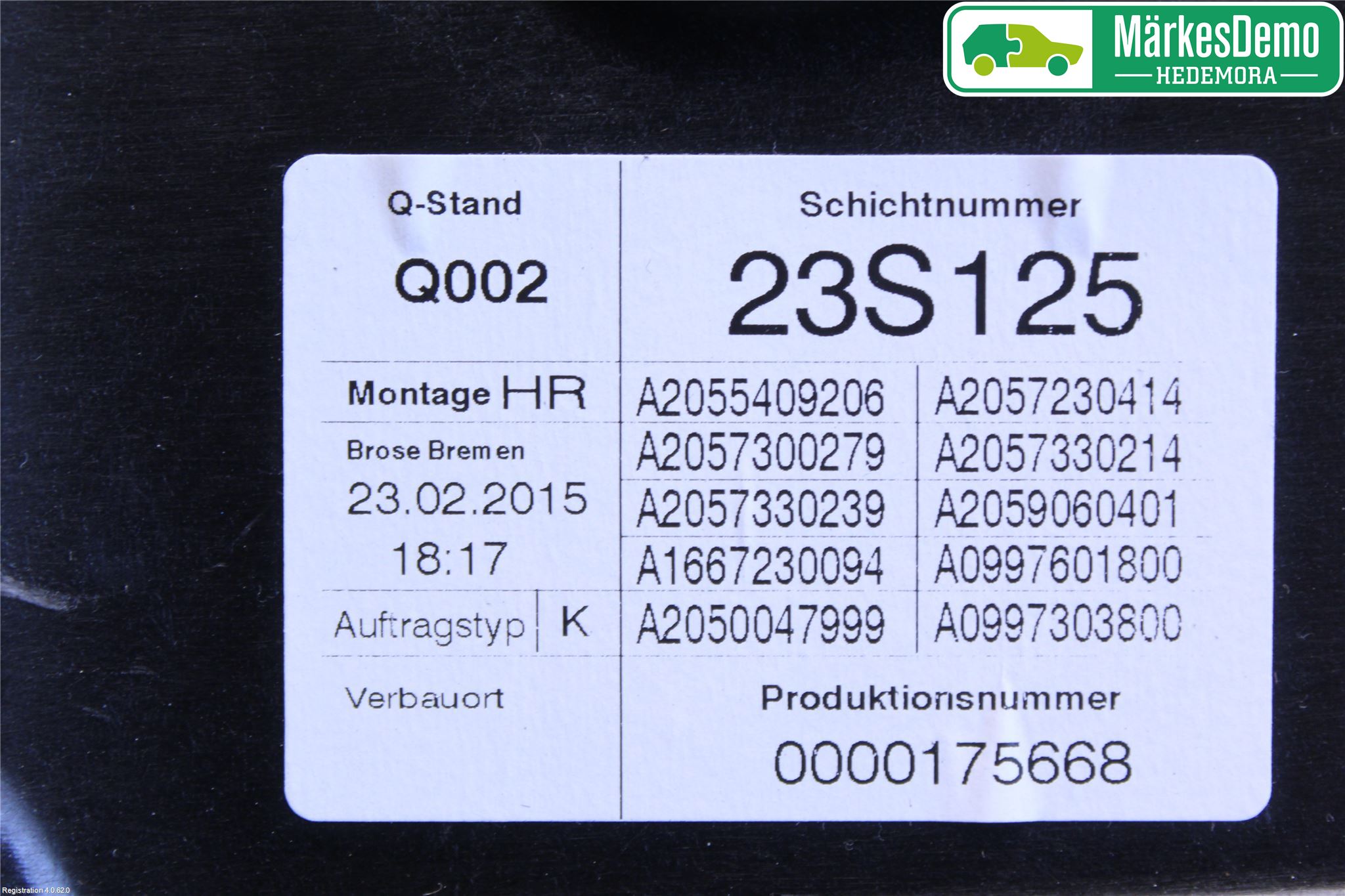 Mercedes-Benz MB C-KLASS (W205) 14-21 Fönsterhiss El Kompl