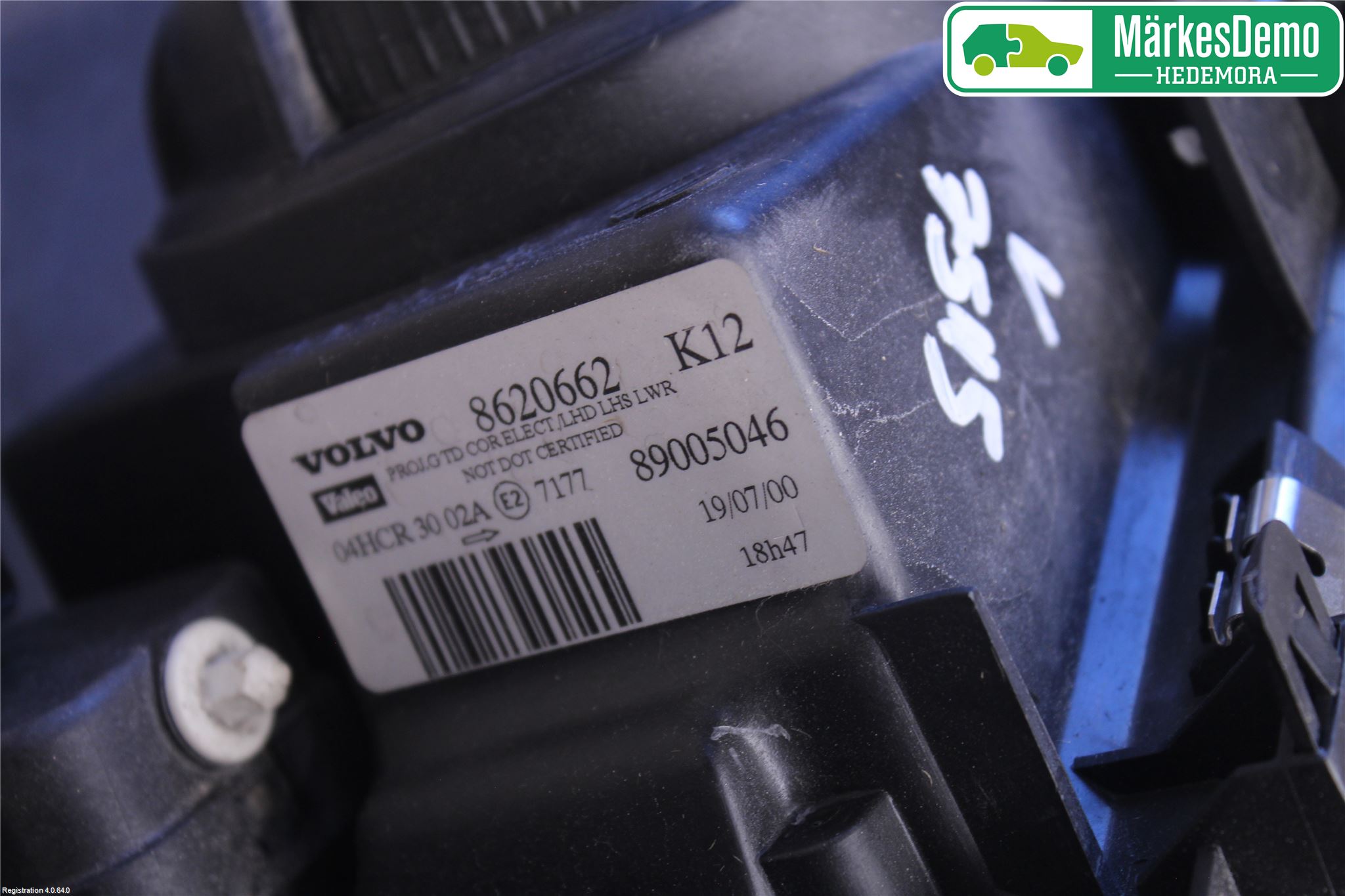 Volvo S80 99-03 Strålkastare Vänster