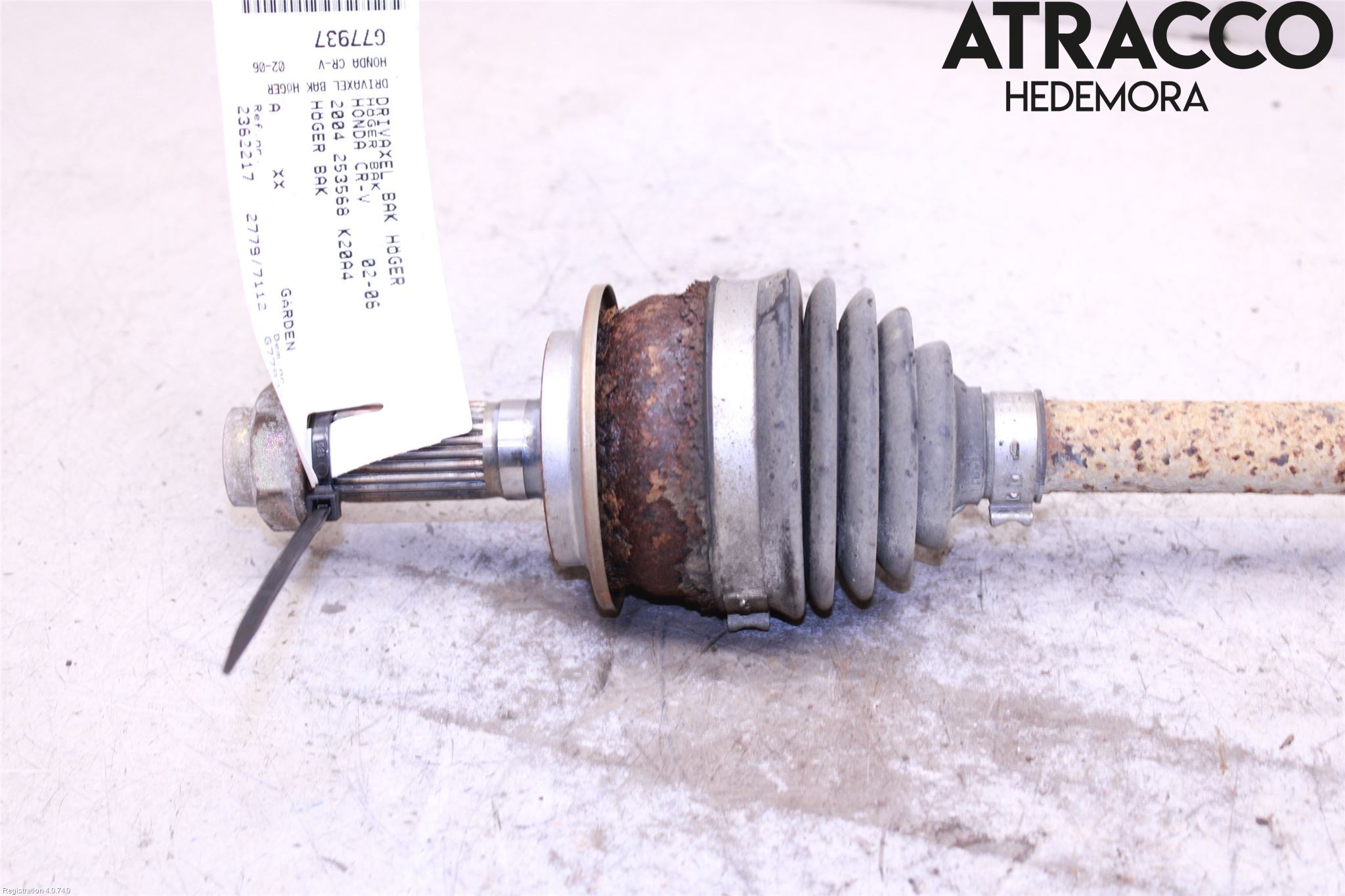 Honda CR-V 02-06 Drivaxel Bak Höger