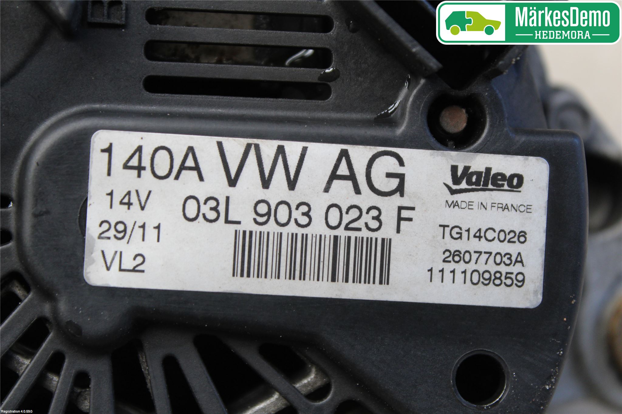 Volkswagen VW GOLF VI 09-13 Generator