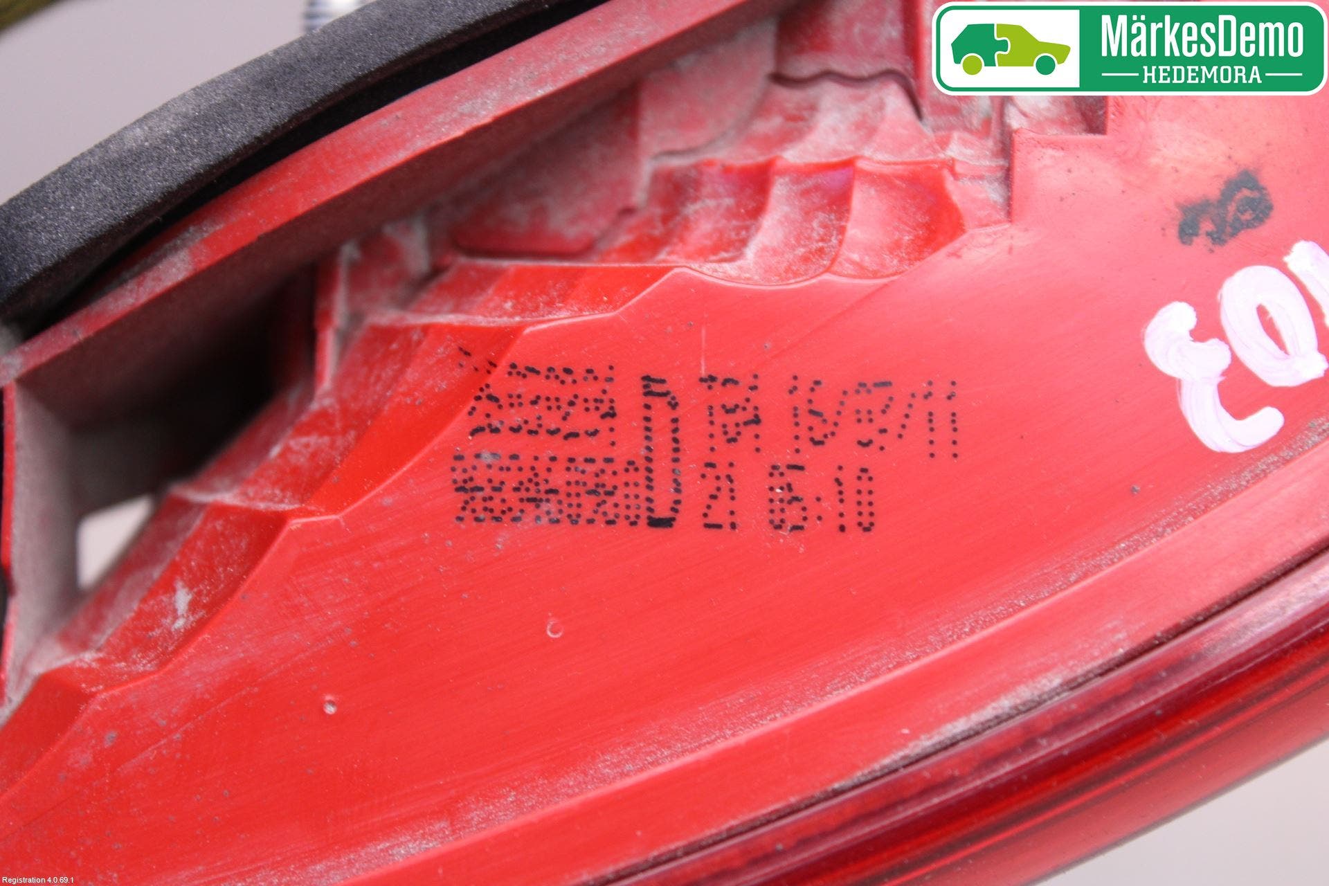 Peugeot 3008 09-16 Bakljus Lucka Hö