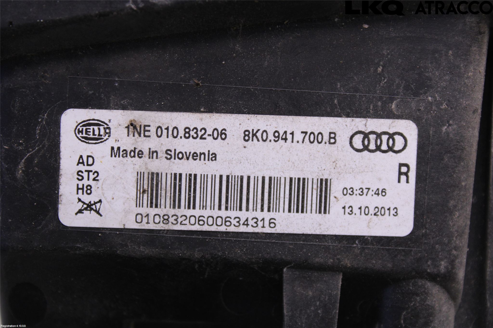 Audi A4 12-15 Dimljus-Varselljus Fram