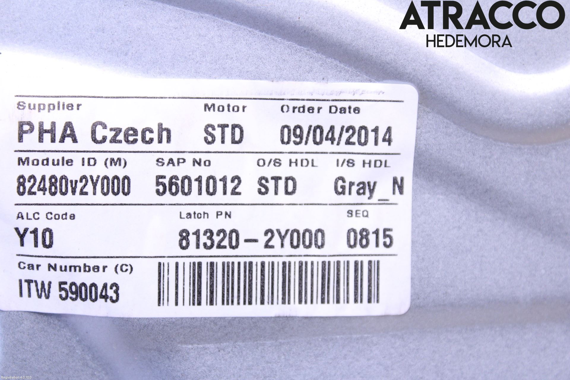 Hyundai ix35 Fönsterhiss El Kompl