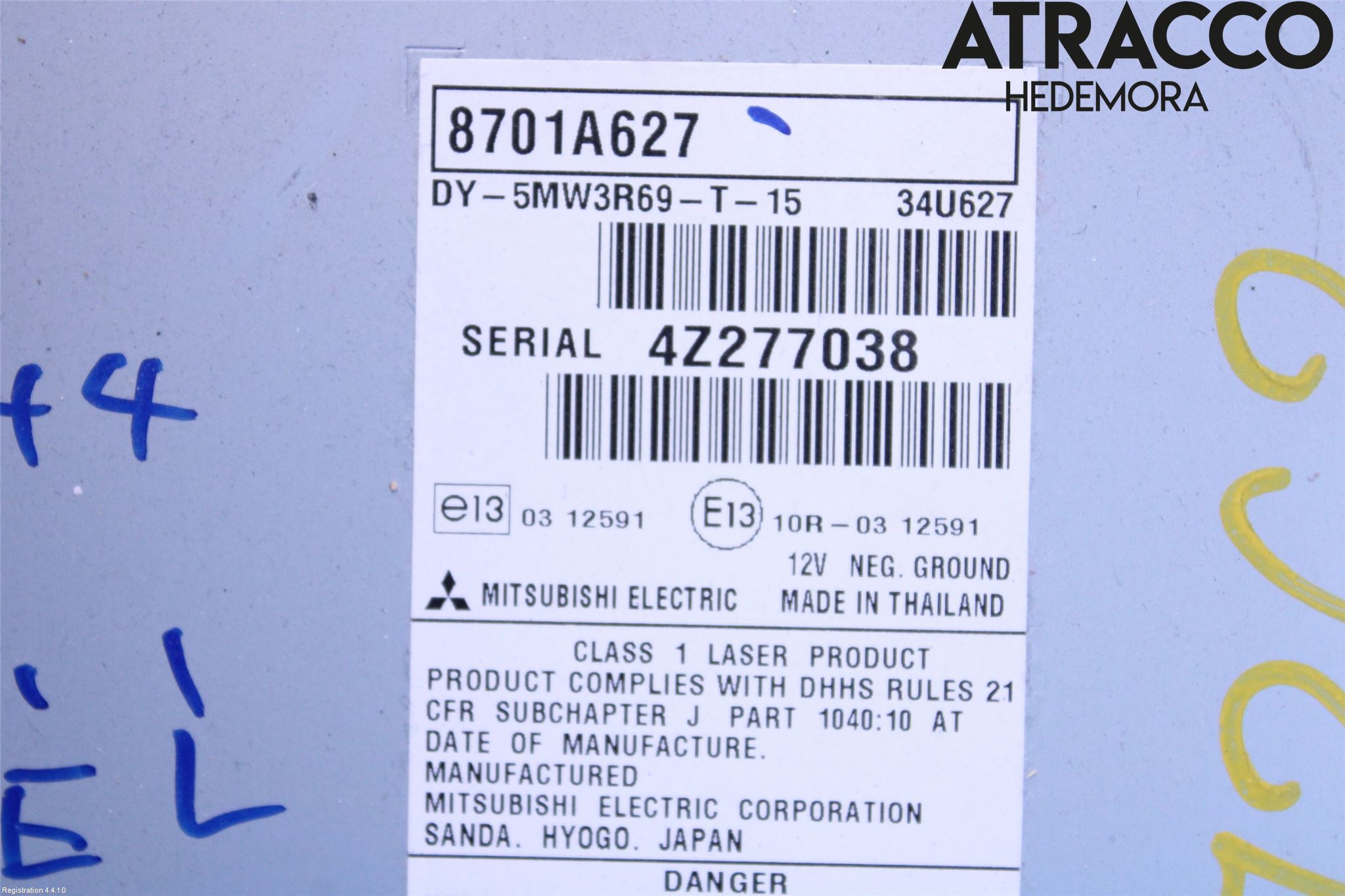 Mitsubishi ASX 10-22 Cd Radio - Multimediapanel