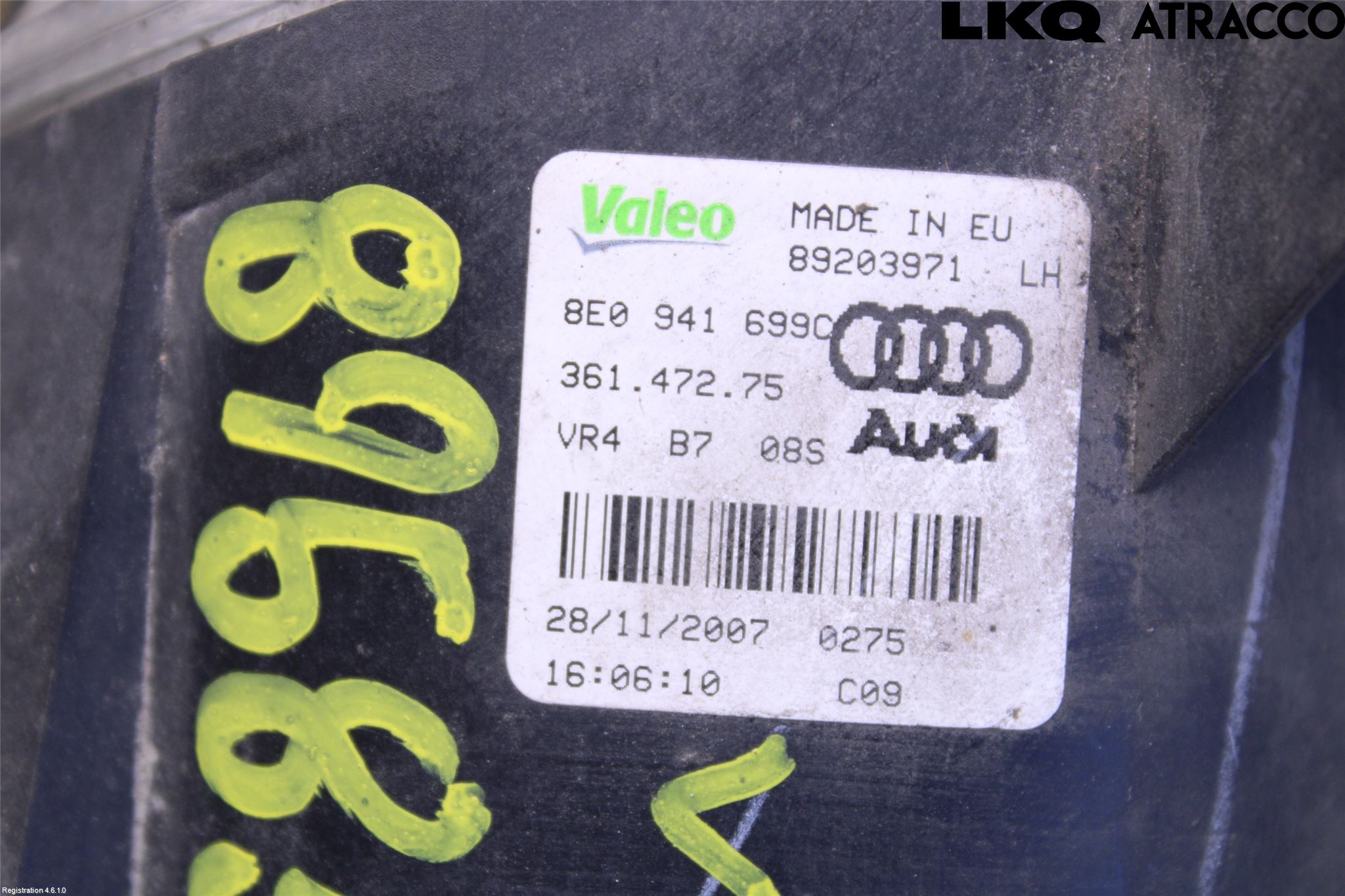 Audi A4/S4 05-07 Dimljus-Varselljus Fram