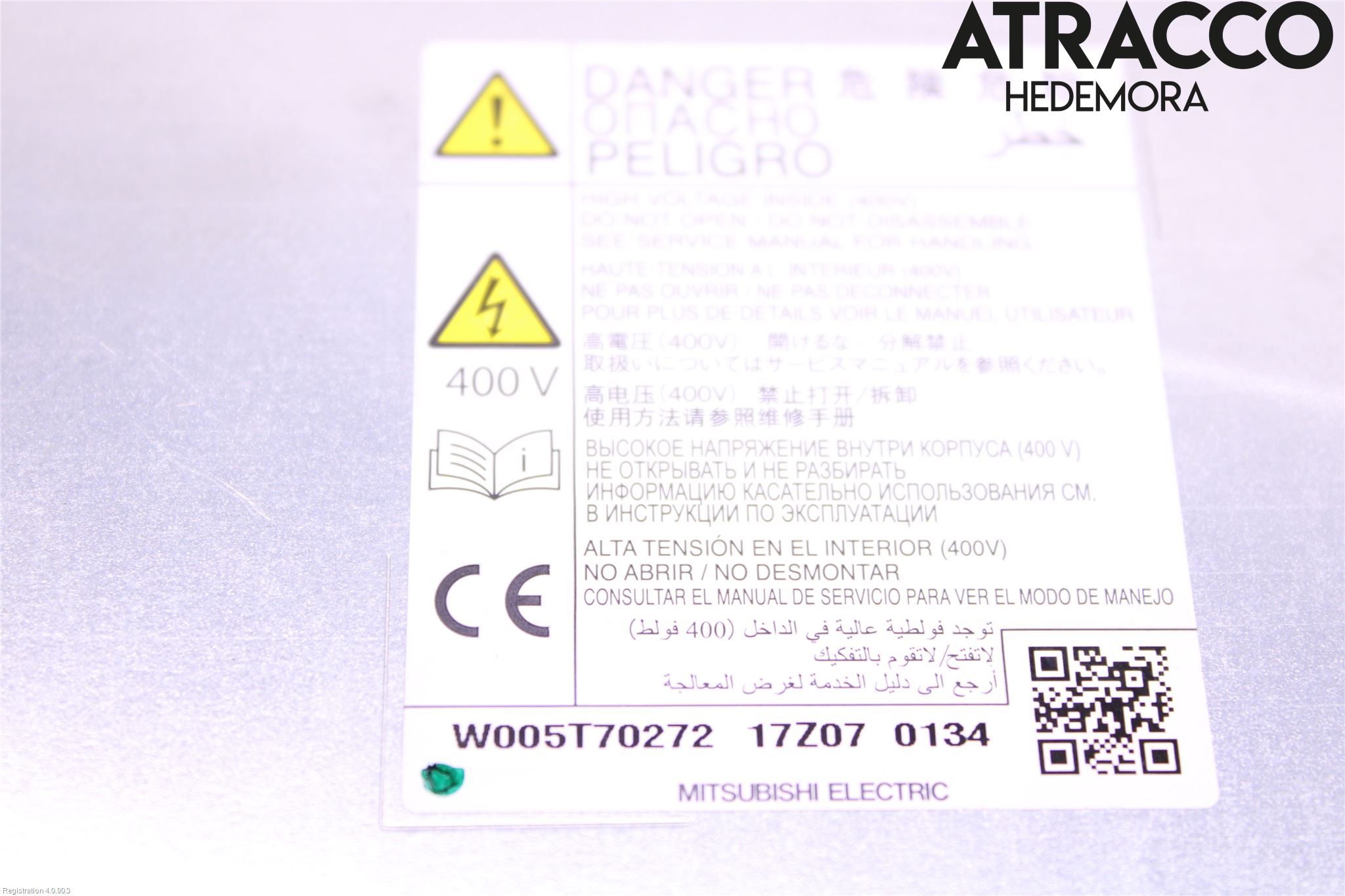 Mitsubishi OUTLANDER 13-21 Batteriladdare Högspänning