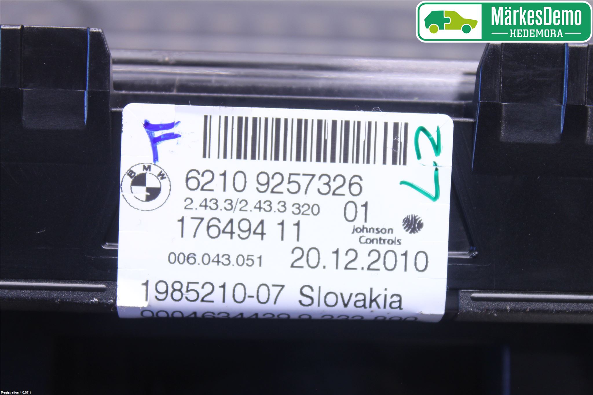 BMW X3 F25 10-17 Instrument Komb