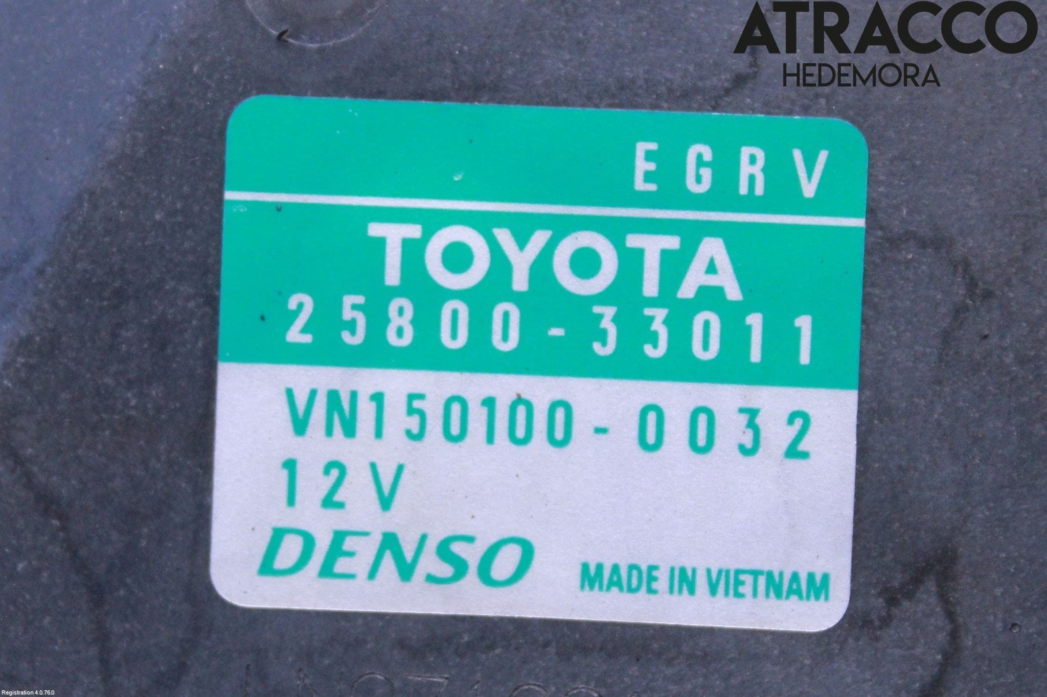 Toyota YARIS XP130 12-14 Egr Ventil