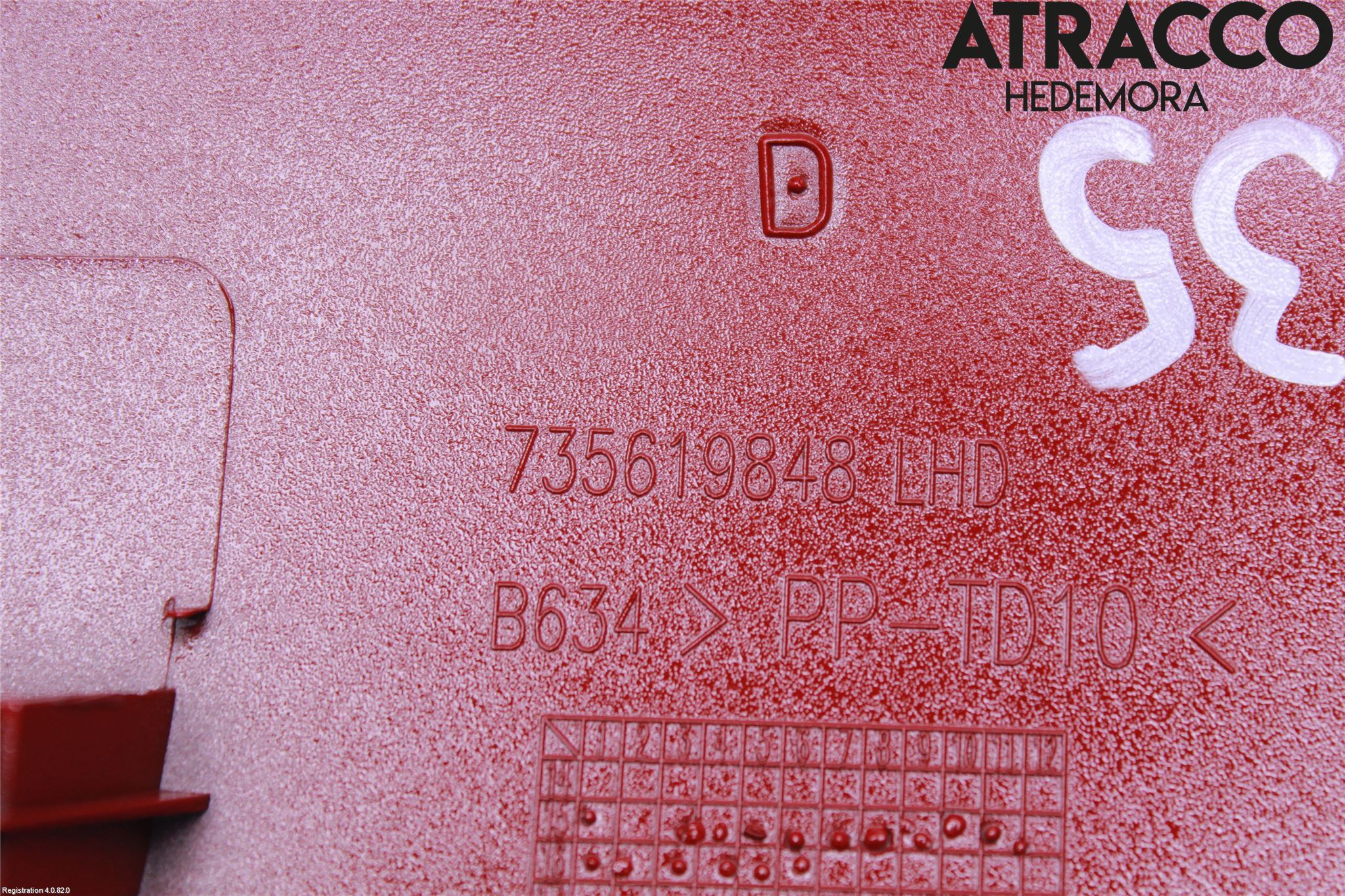 Fiat 500 07- Instrumentbräda Inlägg-Dekorlist