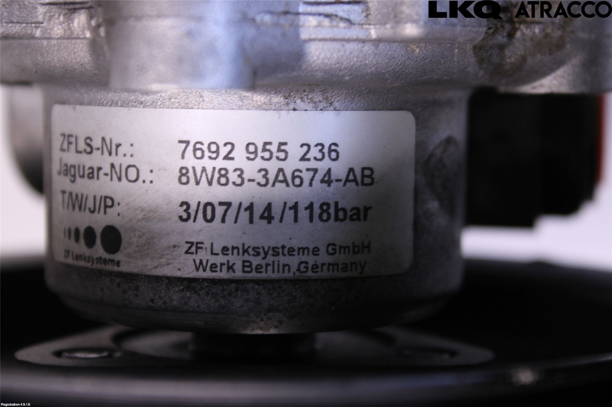 Jaguar F-TYPE Styrservopump