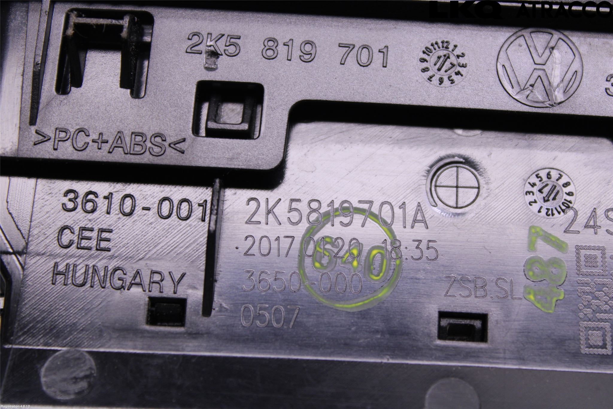 Volkswagen VW CADDY 16-20 Defrosterkanal-Munstycke