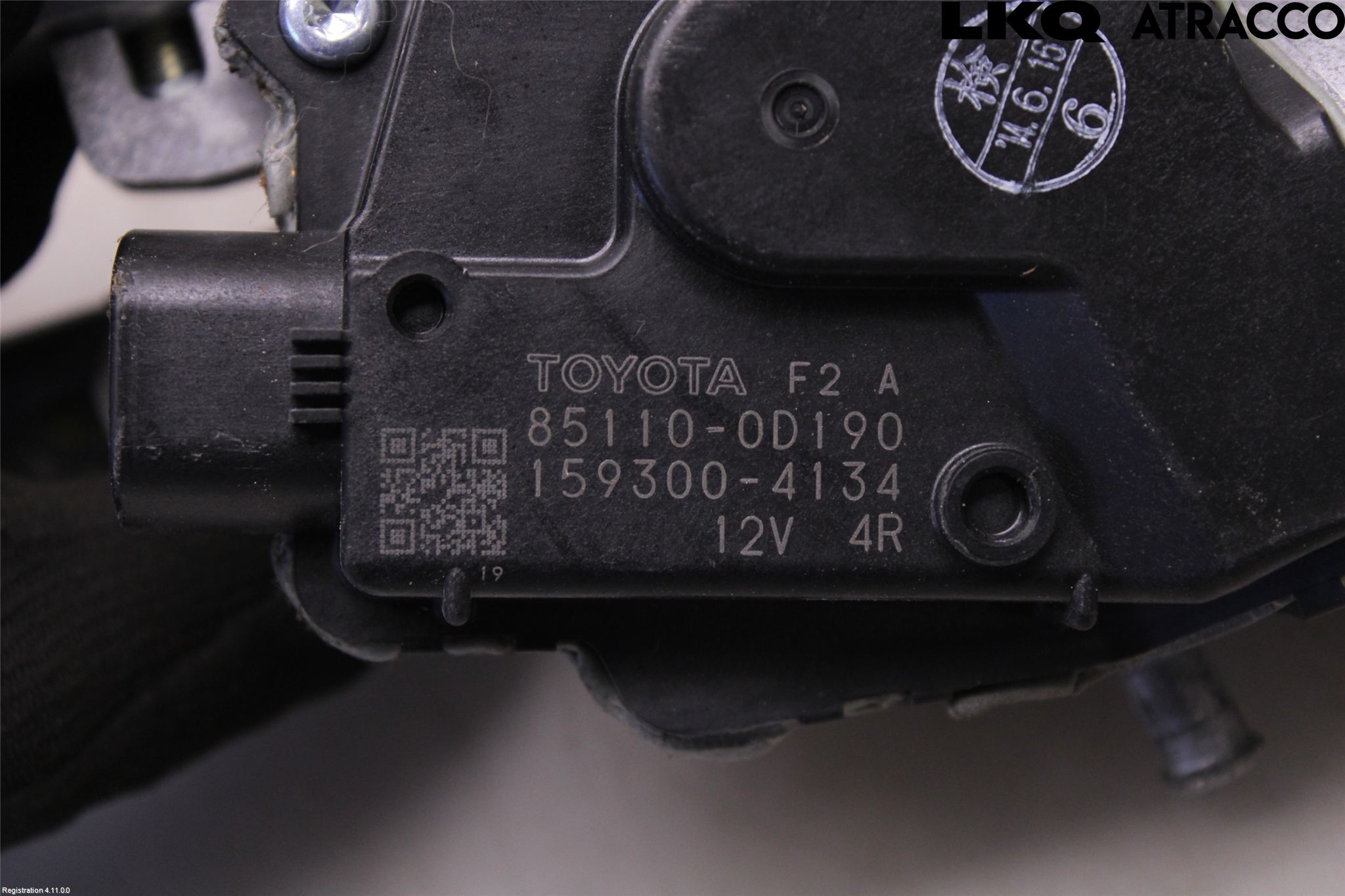 Toyota YARIS XP130 15-20 Torkarmotor Vindruta