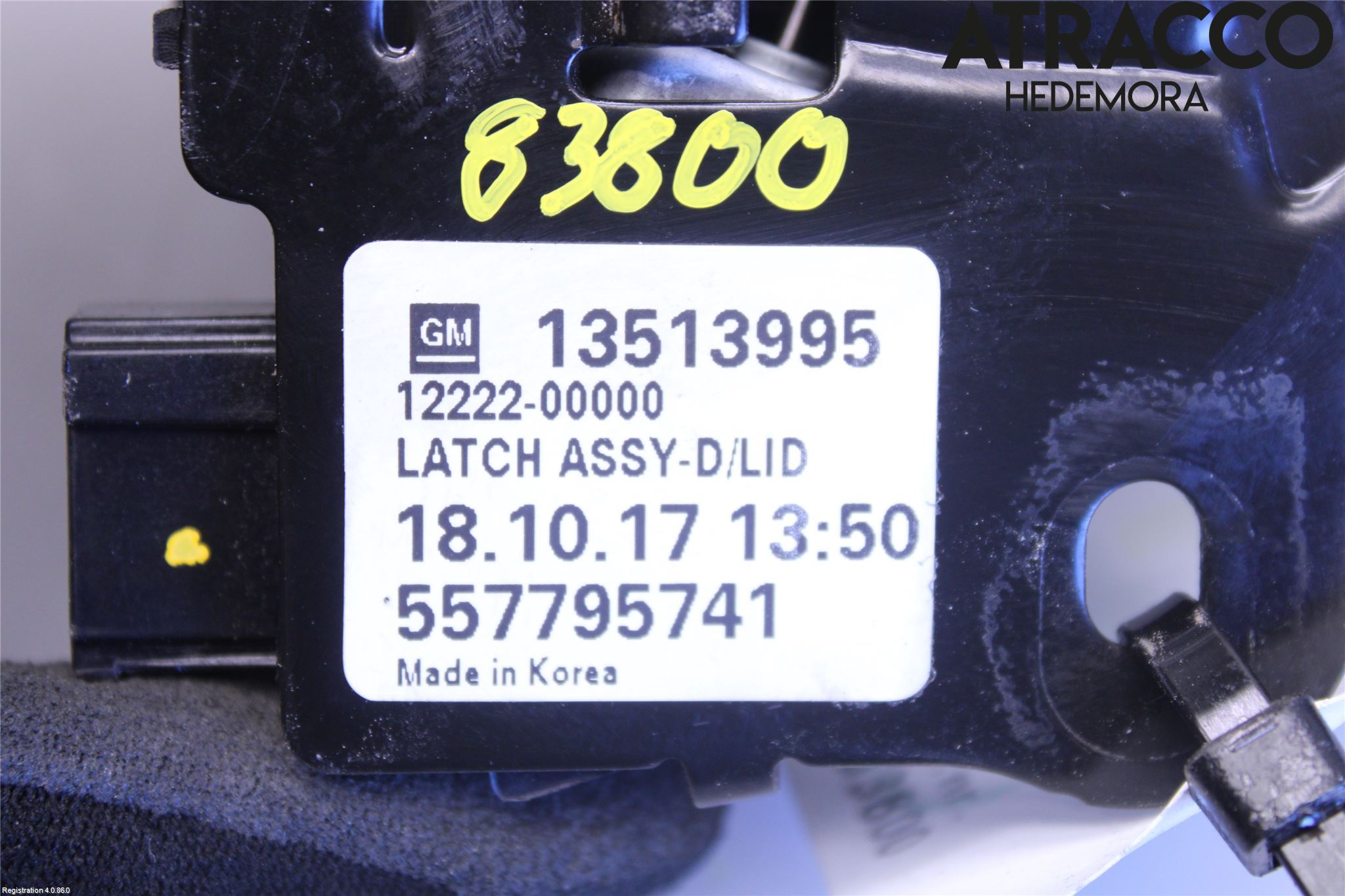 Chevrolet CAMARO Låskista Baklucka