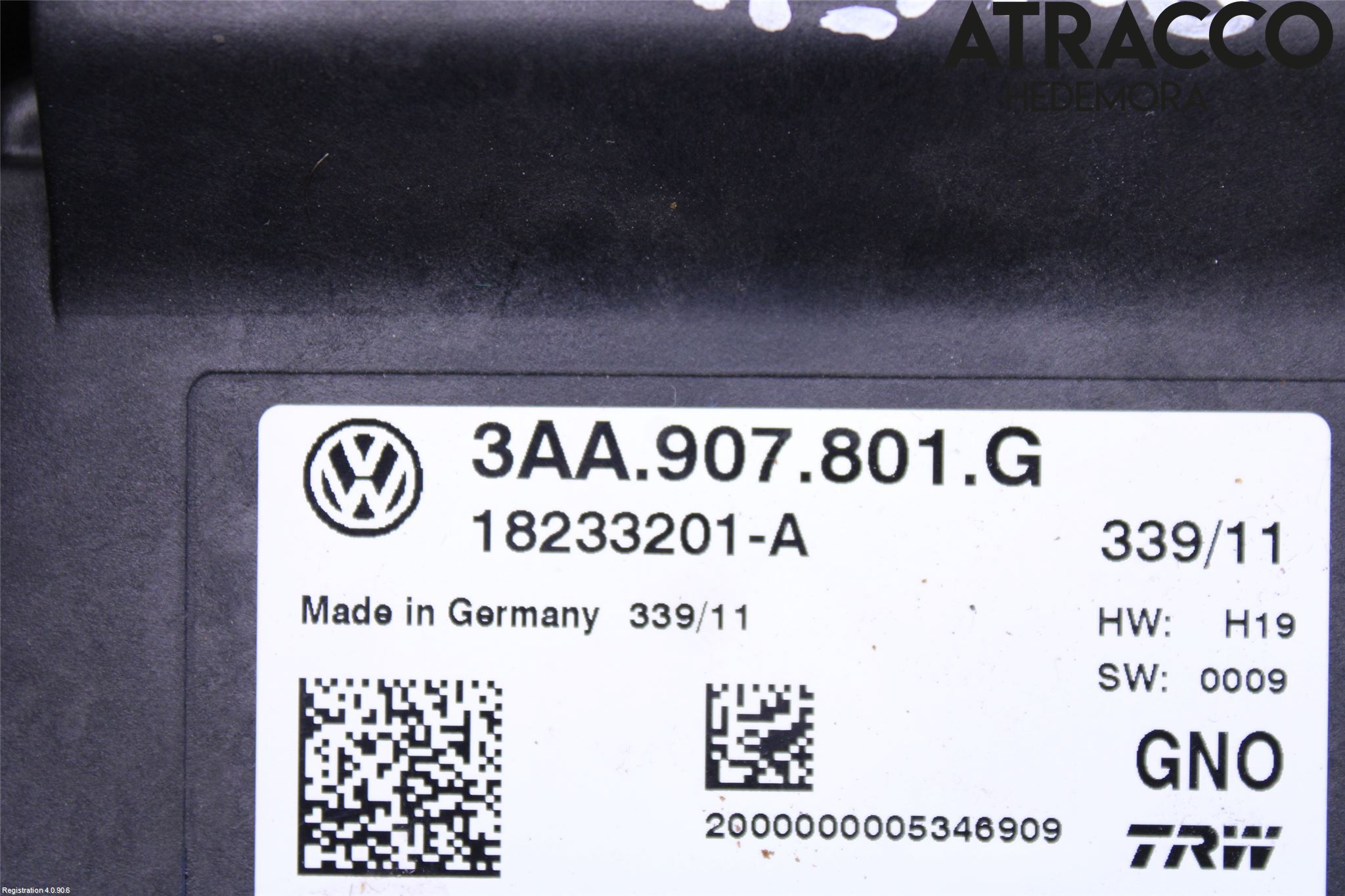 Volkswagen VW PASSAT CC 08-16 Styrenhet Parkeringshjälp