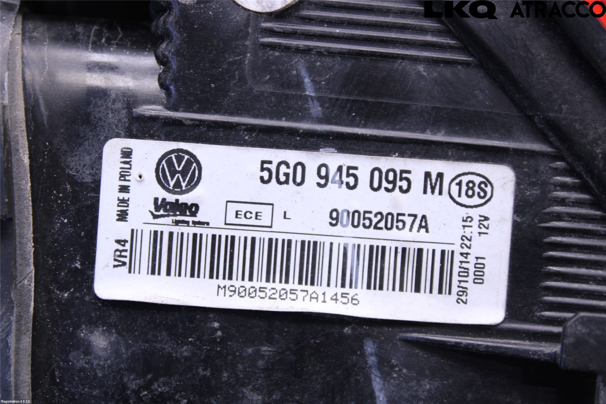 Volkswagen VW GOLF / E-GOLF VII 13-20 Bakljus Vänster