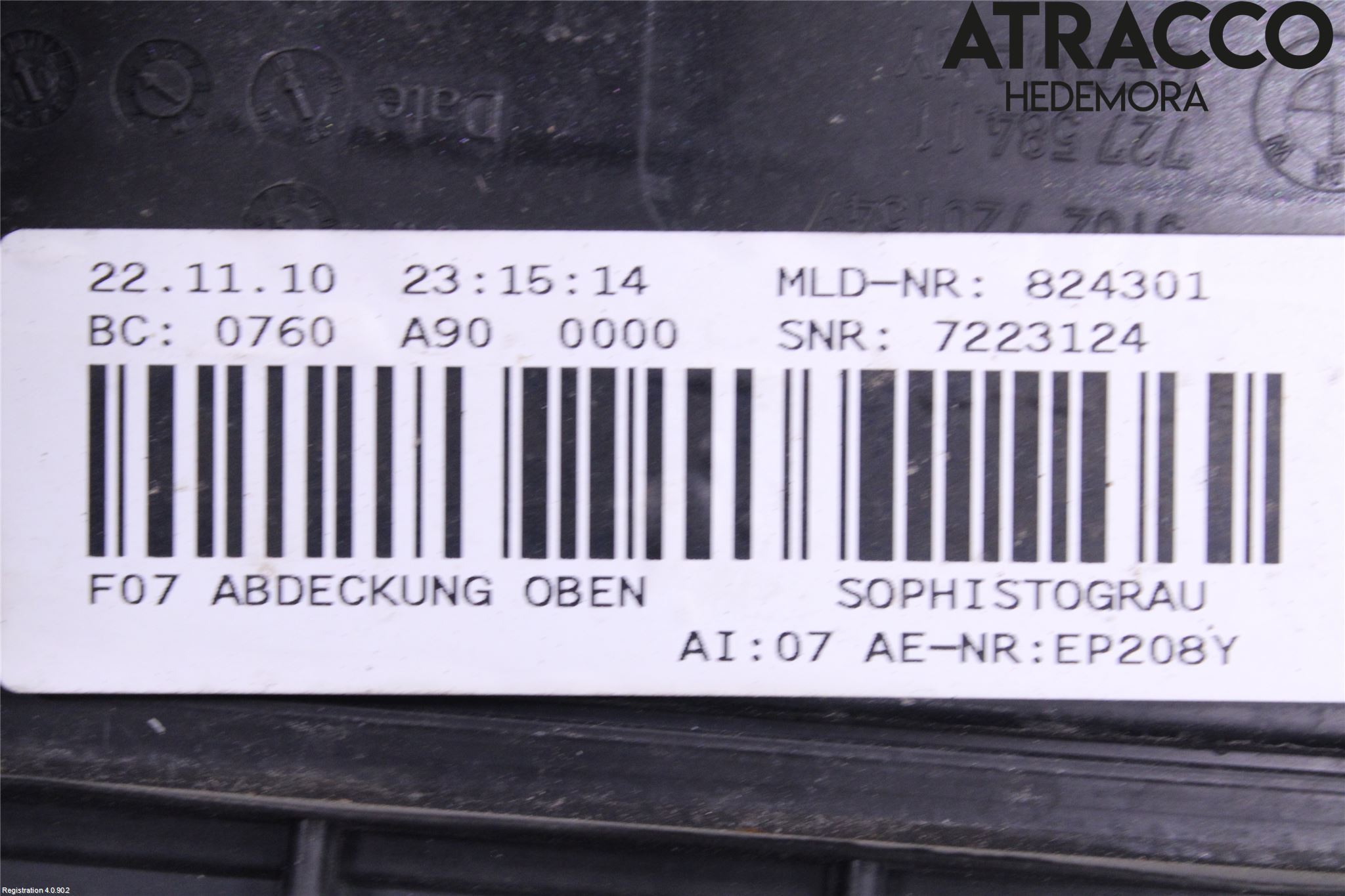 BMW 5 GT F07 09-17 Spoiler Baklucka