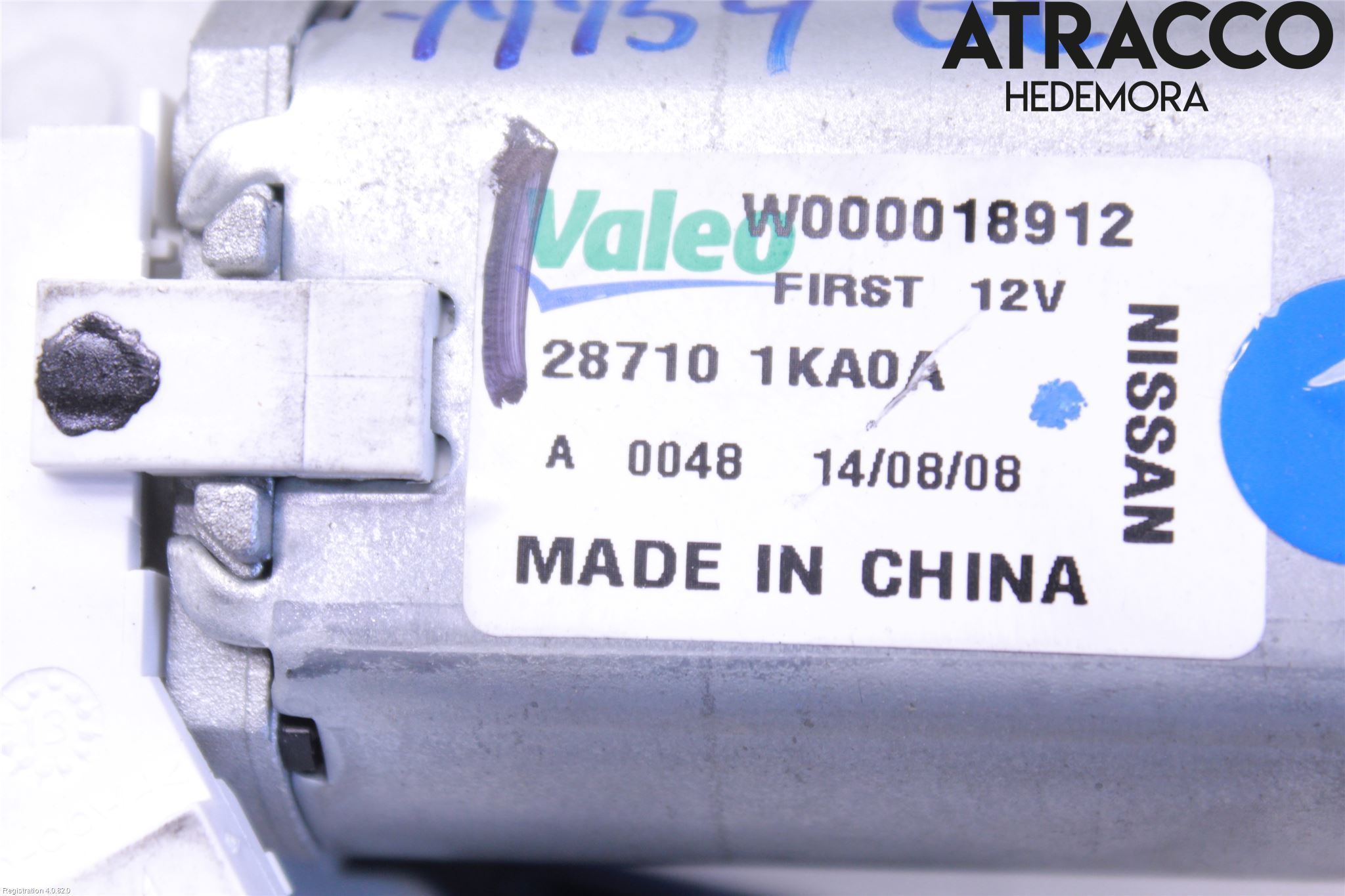 Nissan PULSAR Torkarmotor Baklucka
