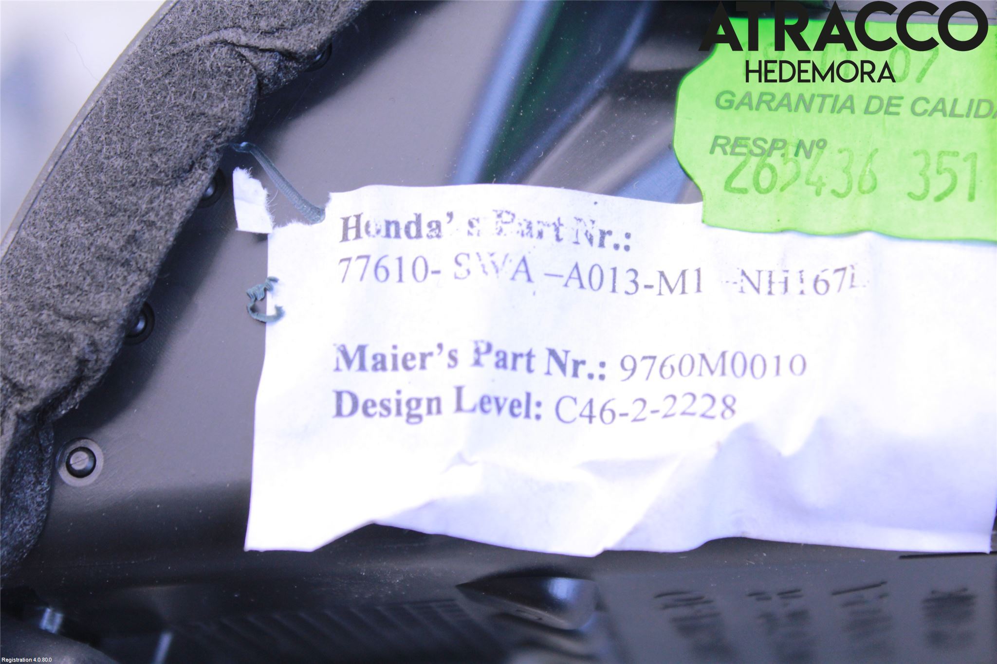 Honda CR-V 07-12 Defrosterkanal-Munstycke