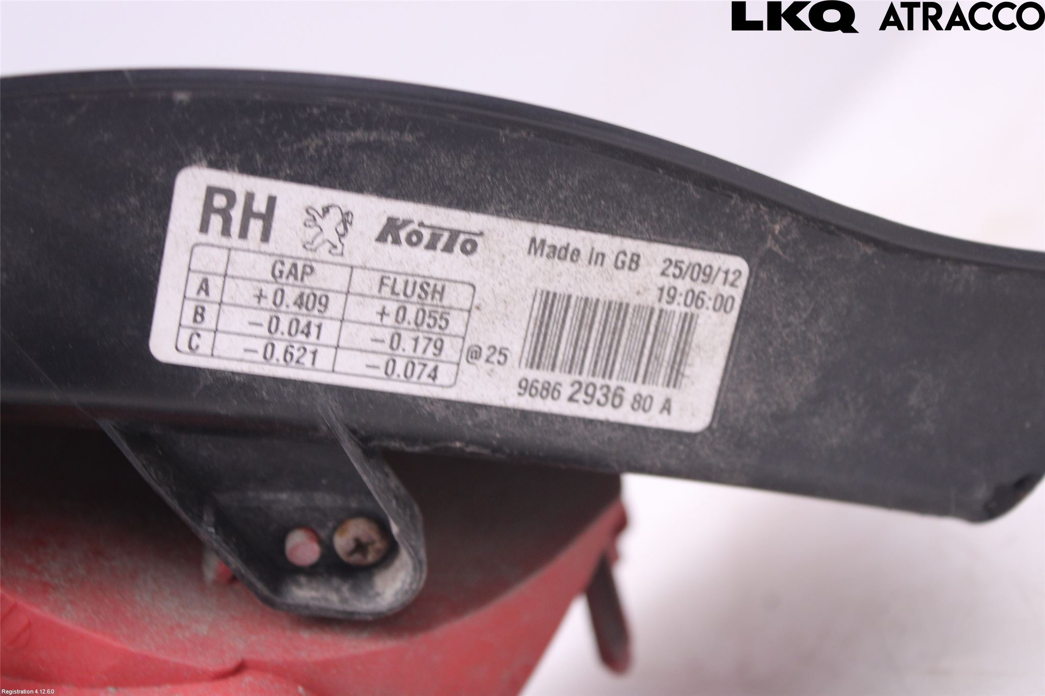 Peugeot 508 11-18 Bakljus Höger