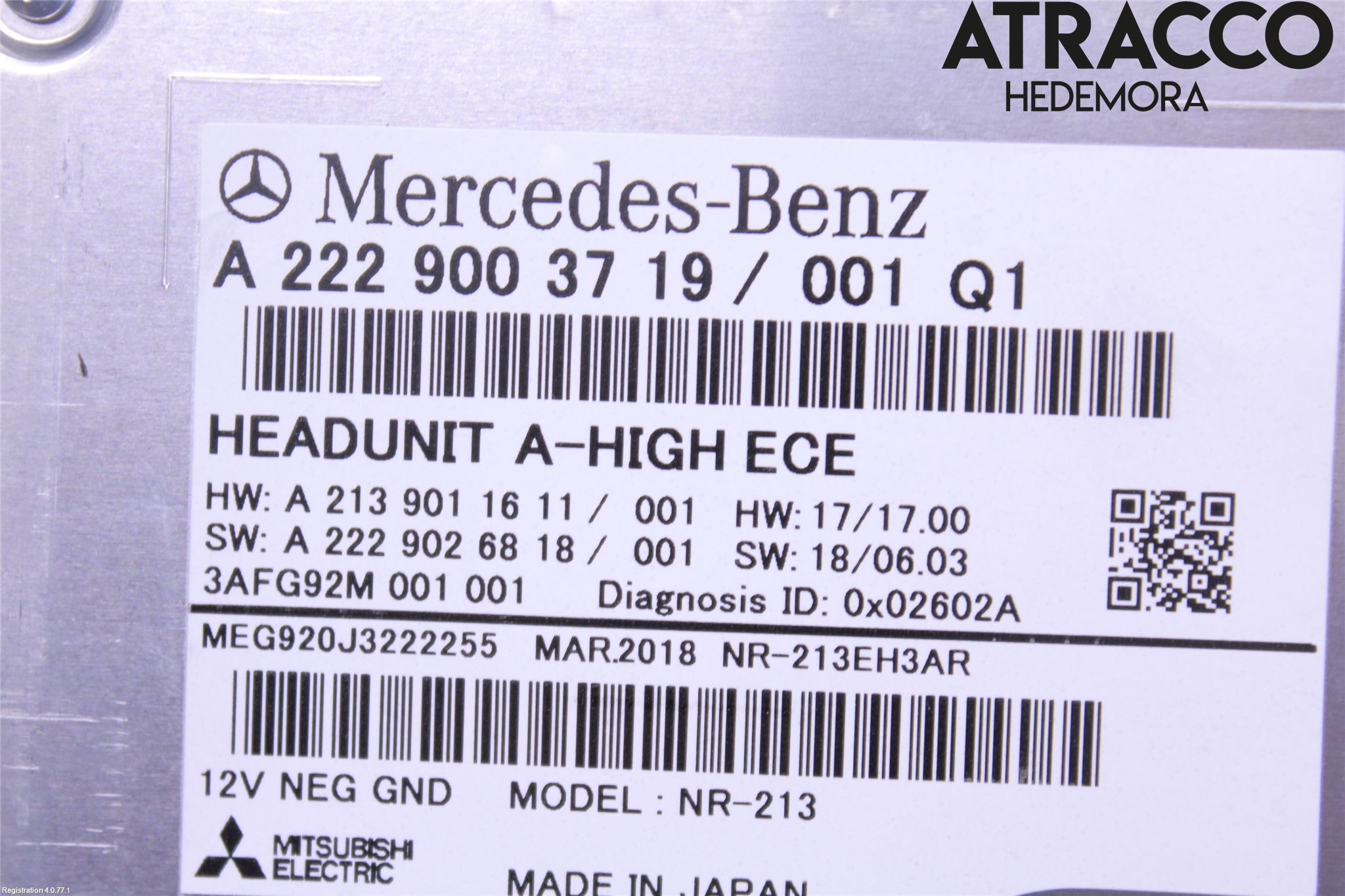 Mercedes-Benz MB C-KLASS (W205) 14-21 Styrenhet Multimedia