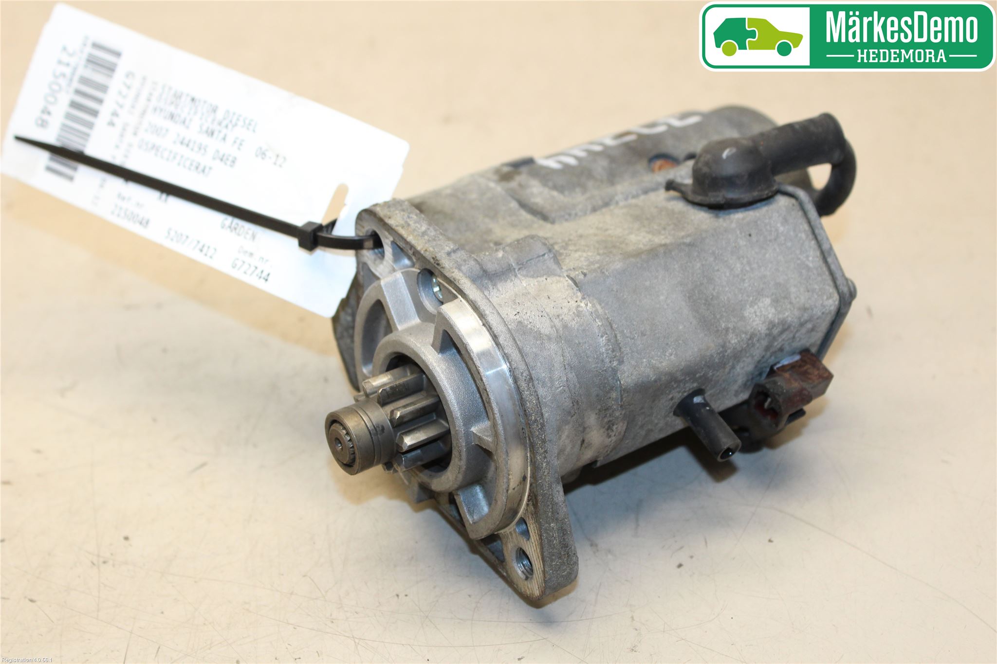 Hyundai SANTA FE  06-12 Startmotor Diesel