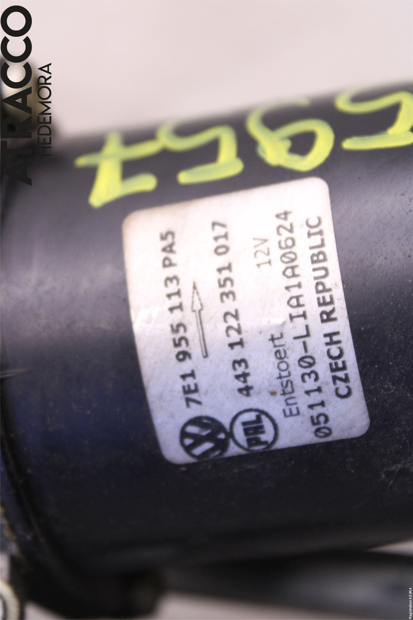 Volkswagen VW TRANSP/CARAVELLE (T5) 04-15 Torkarmotor Vindruta