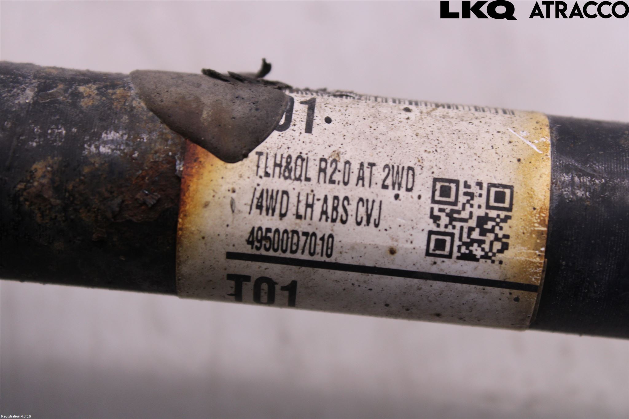 Kia SPORTAGE (QL) 16-21 Drivaxel Fram Vänster
