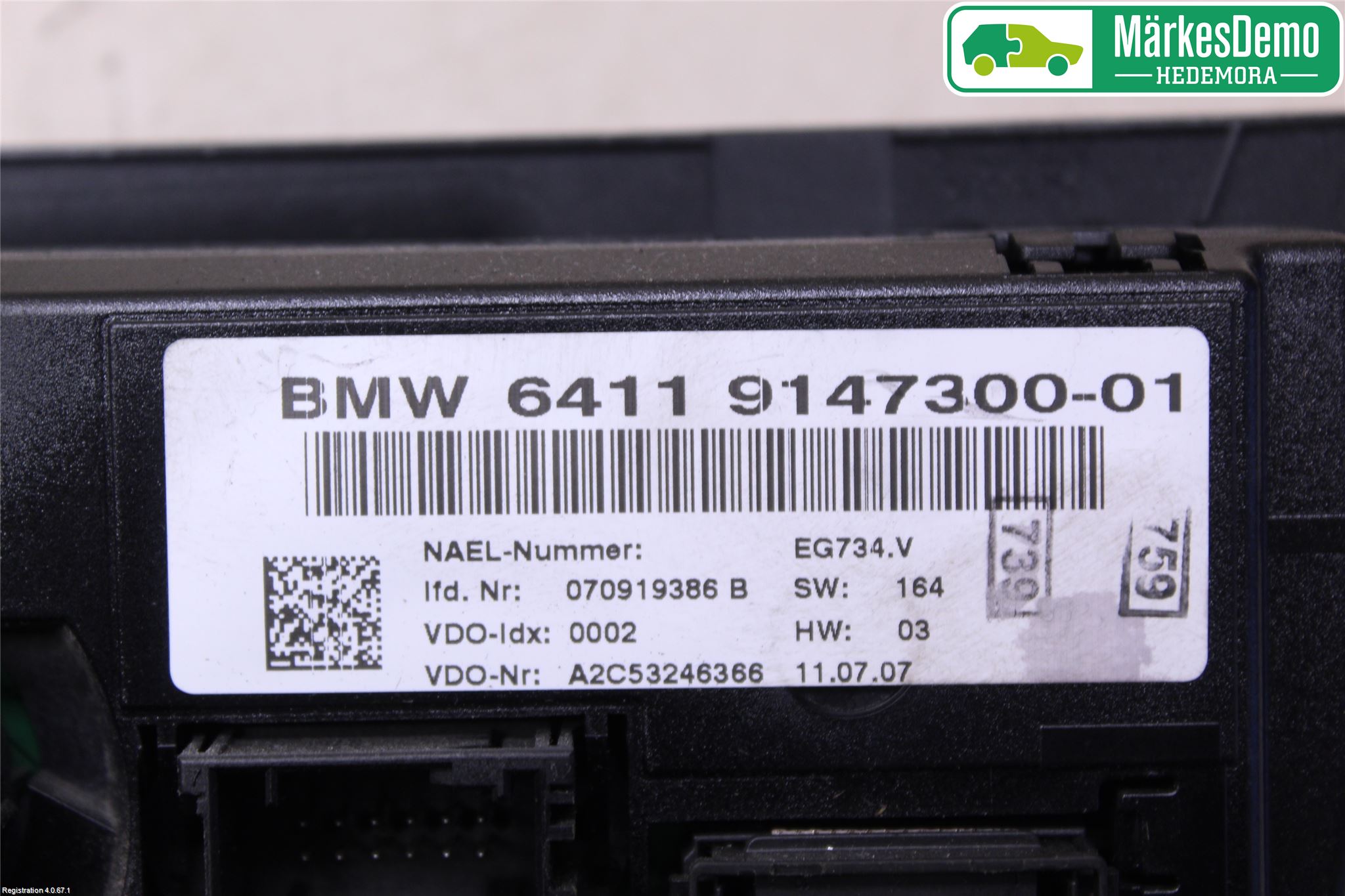 BMW 3 E92/93 Coupé/Cab 05-14 Ac Styrenhet Ac Manöveren